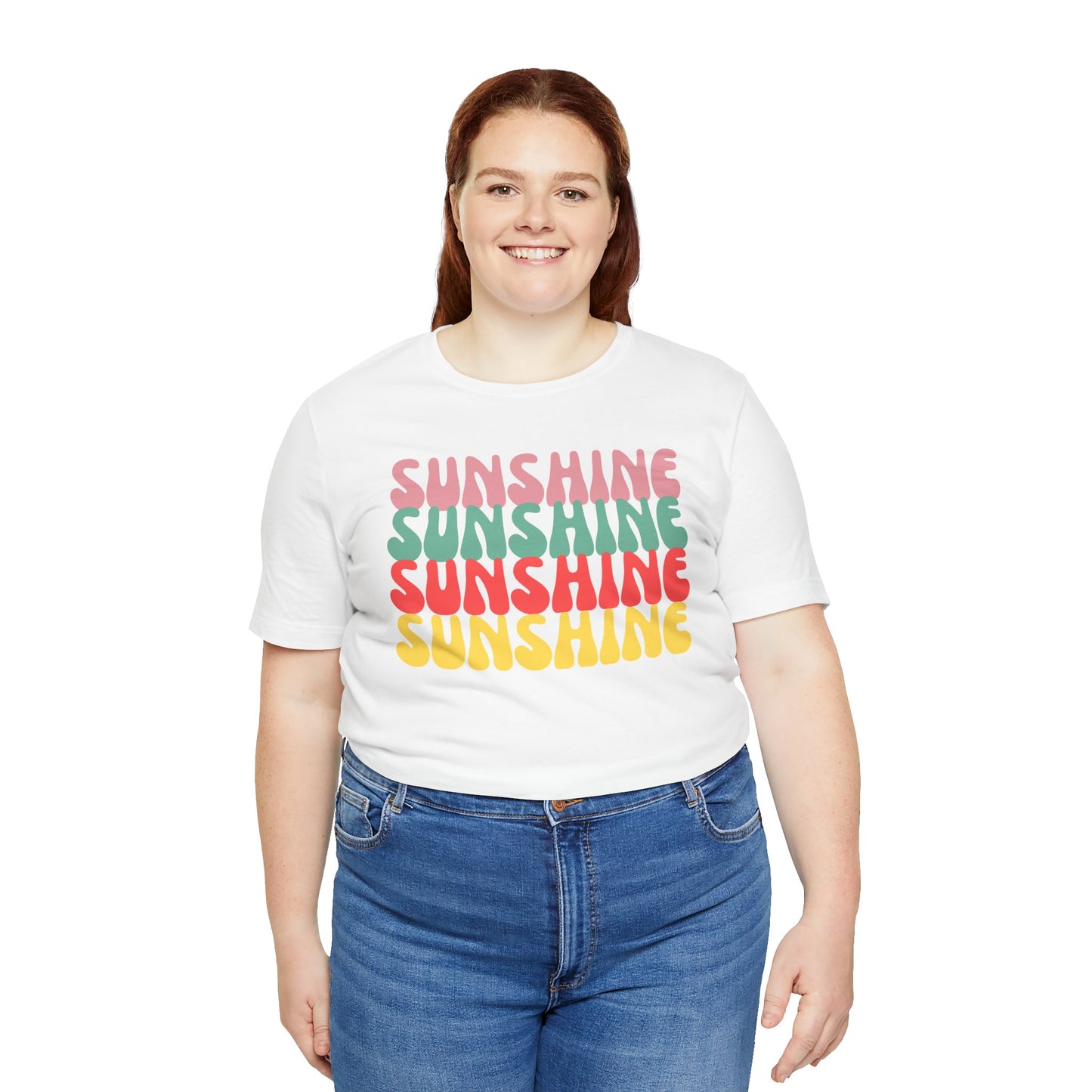 Sunny Vibe Unisex Tee, Summer T-Shirt, Beachwear, Gift for Her, Casual Wear, Fun Graphic Tee