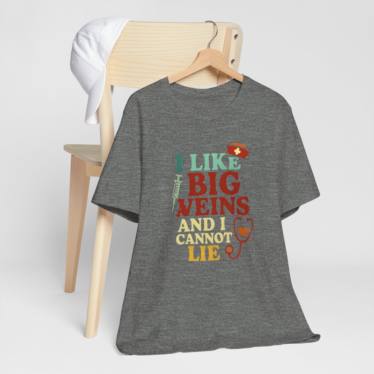 Humorous Medical Tee: I Like Big Veins and I Cannot Lie, Fun Gift for Healthcare Workers, Medical Humor Shirt, Perfect for Birthdays, [...]