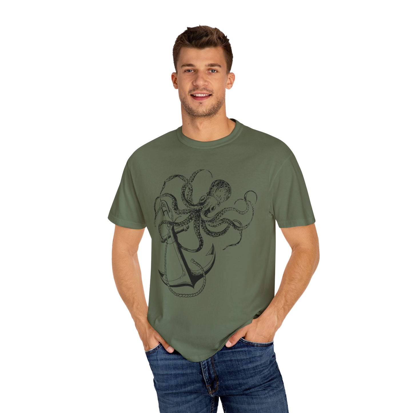 Nautical Anchor Octopus Tee