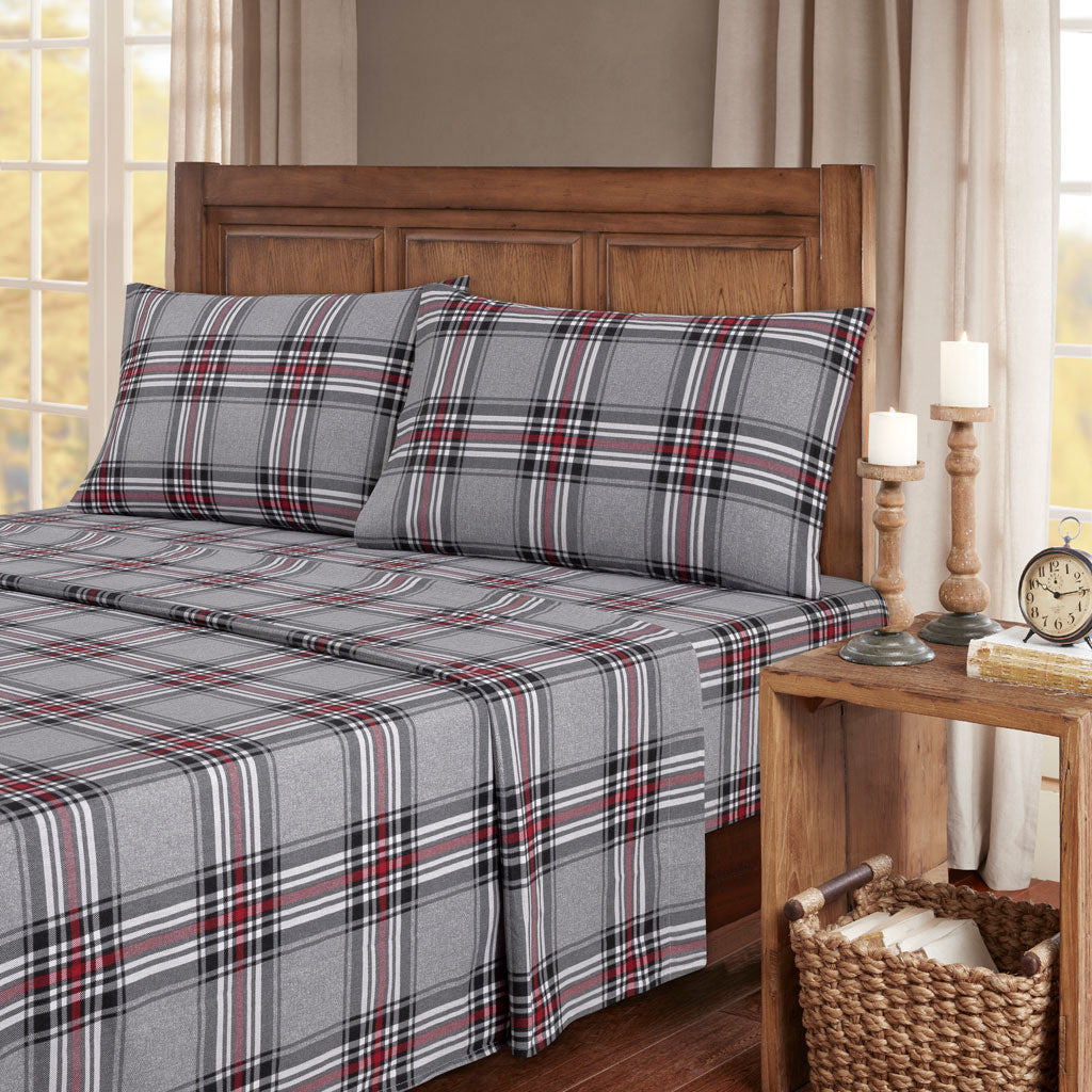 Kathy Ireland 100% Turkish Cotton Flannel Sheet Set