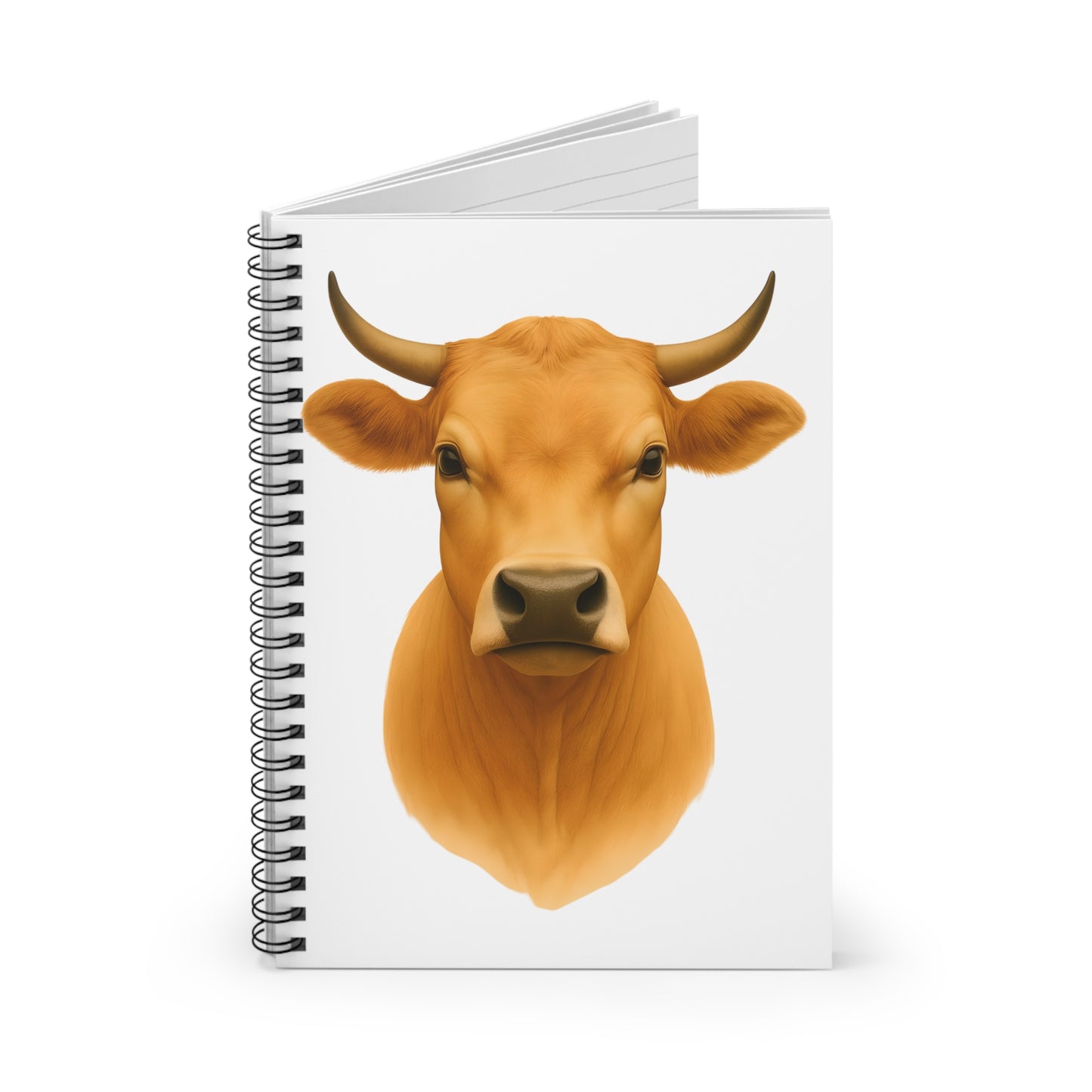 Rustic Cow Spiral Notebook | Farmhouse Aesthetic | Cute Gift for Cow Lovers | Journaling, School, or Planning
