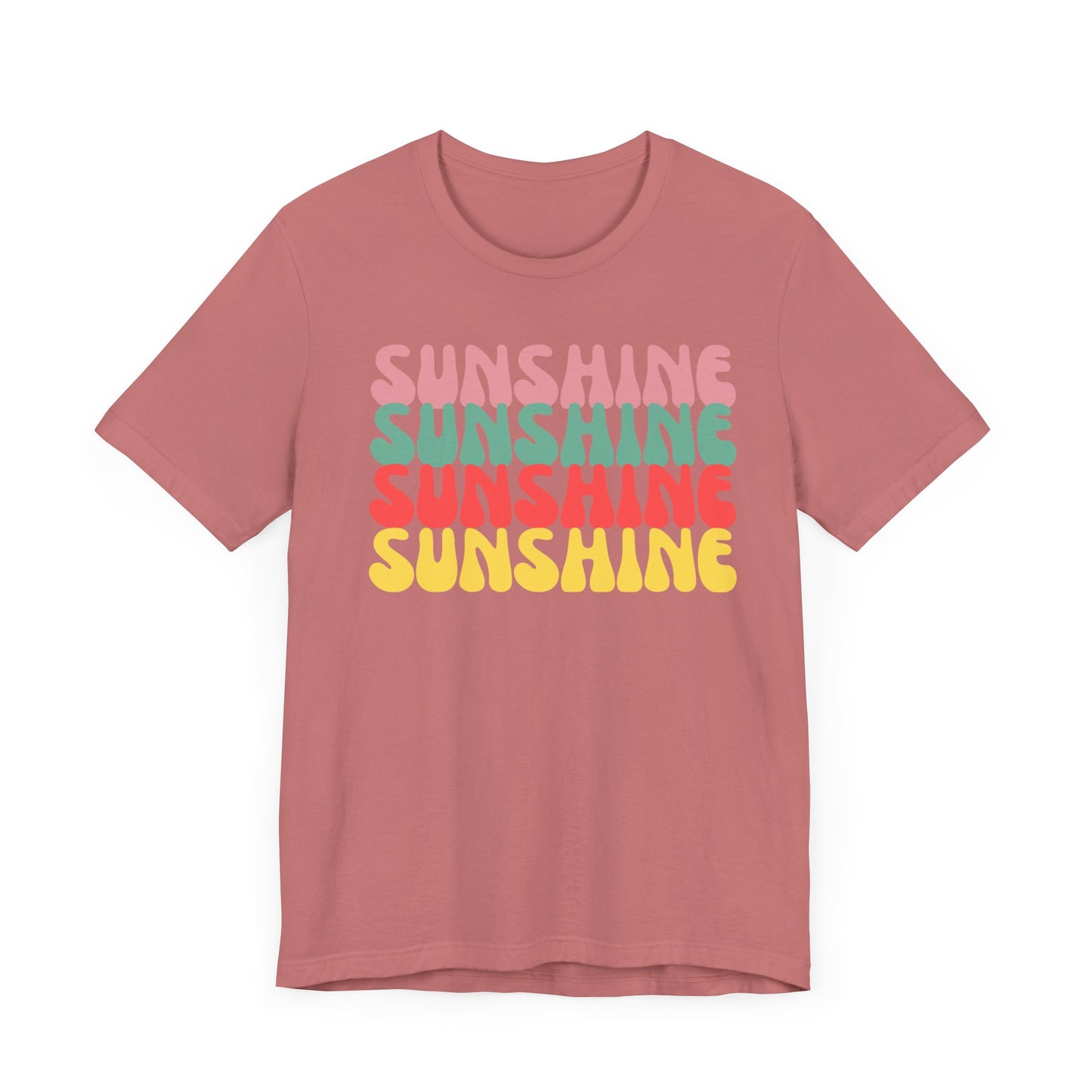 Sunny Vibe Unisex Tee, Summer T-Shirt, Beachwear, Gift for Her, Casual Wear, Fun Graphic Tee