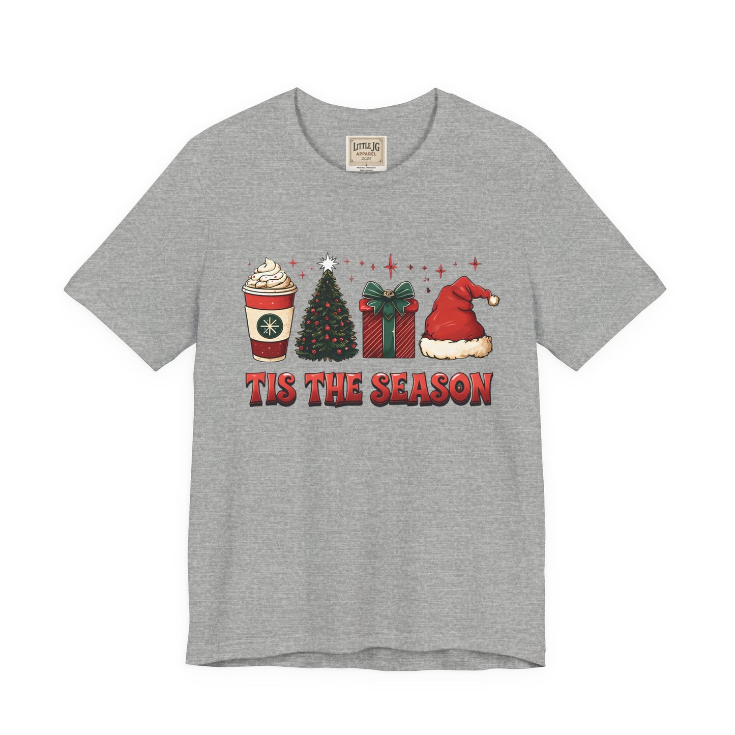 Holiday Cheer Short Sleeve Tee | 'Tis the Season Shirt | Festive Casual Wear | Christmas Gift | Unisex Tee | Seasonal Apparel