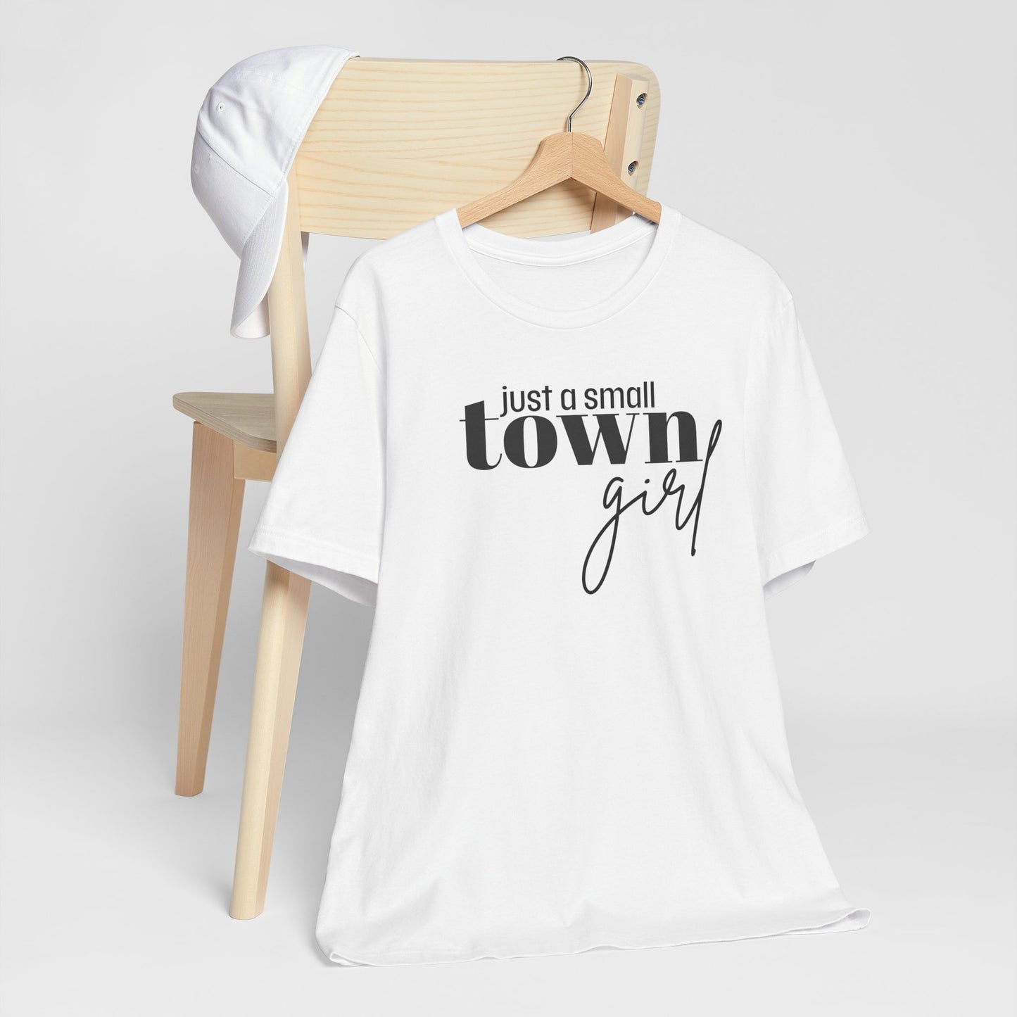 Just a Small Town Girl Tee, Cozy Cotton Shirt Gift, Casual Summer Apparel, Perfect for Birthdays, Country Music Lover Top