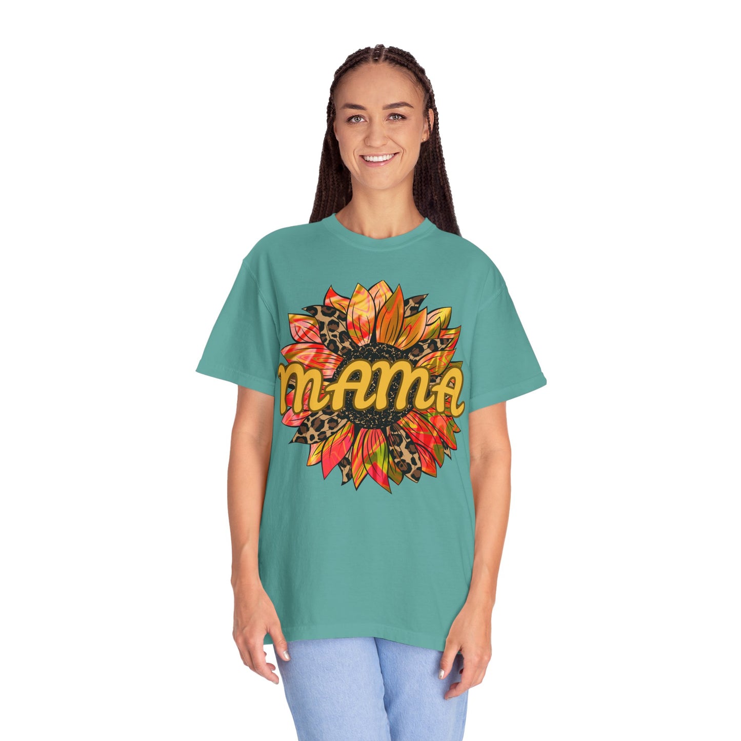 Mama Sunflower Graphic T-Shirt | Perfect Gift for Moms | Casual Wear | Mother’s Day, Birthdays, Everyday Comfort