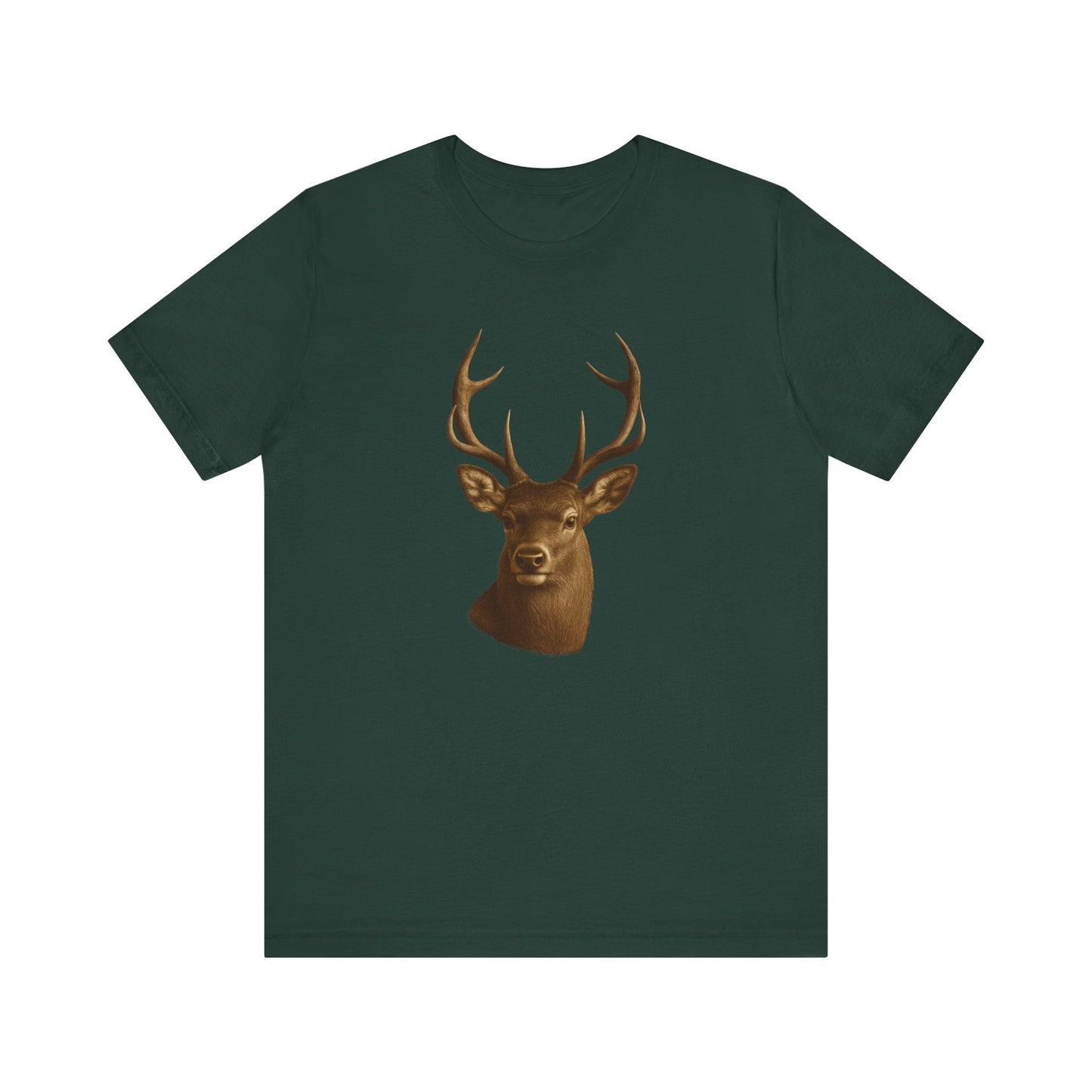 Rustic Deer Graphic Tee, Nature Lover Shirt, Outdoorsy Gift, Casual Wear, Wildlife Enthusiast Tee