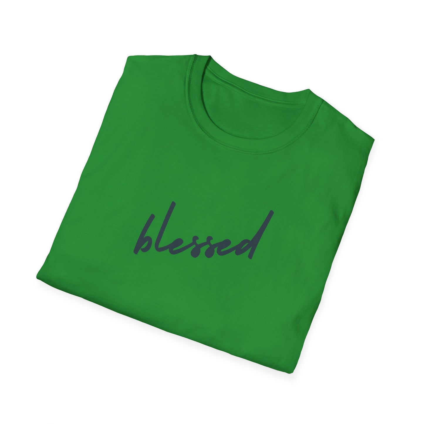 Blessed Unisex Softstyle T-Shirt, Inspirational Tee, Faith-Based Apparel, Positive Vibes Shirt, Gift for Friends, Everyday Wear