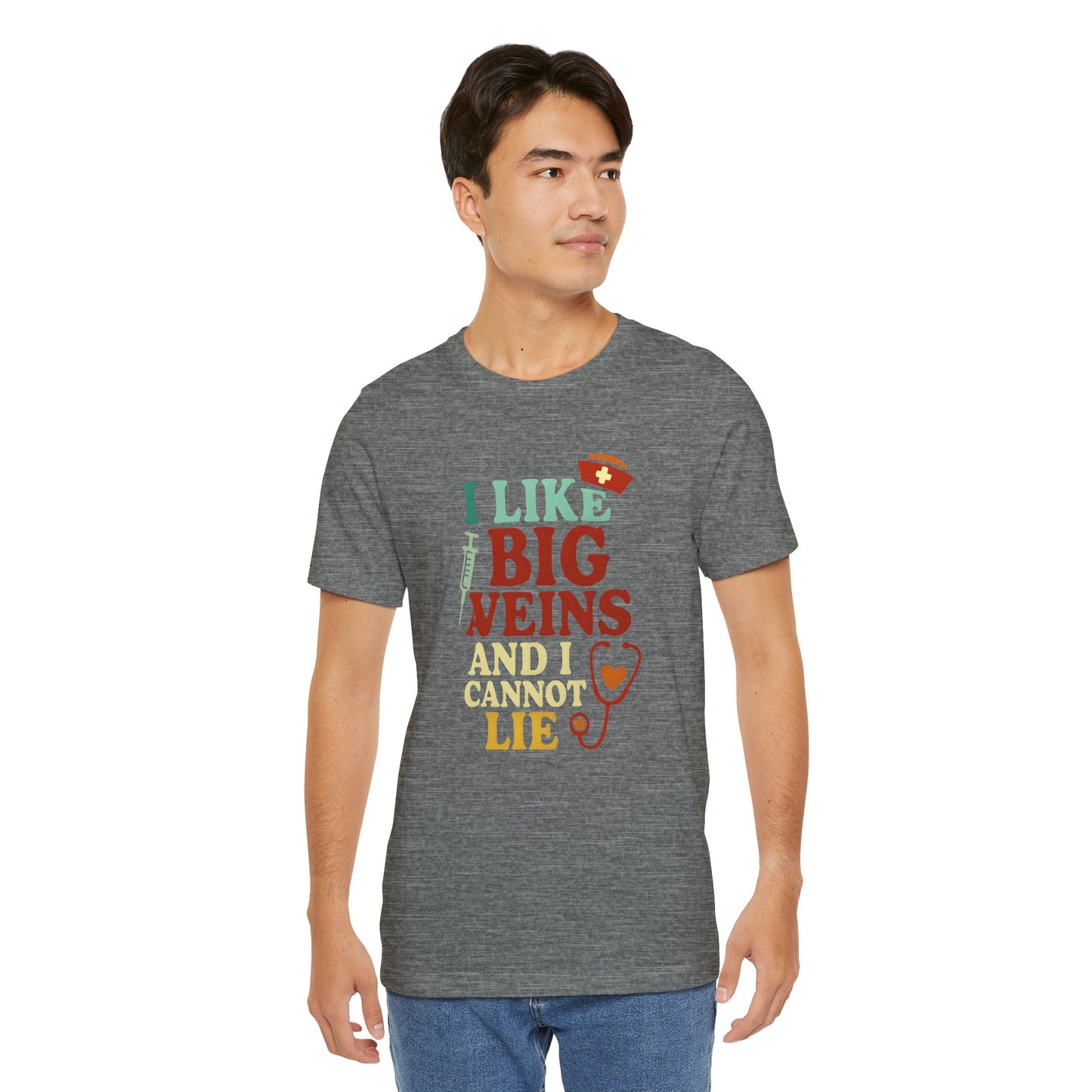 Humorous Medical Tee: I Like Big Veins and I Cannot Lie, Fun Gift for Healthcare Workers, Medical Humor Shirt, Perfect for Birthdays, [...]
