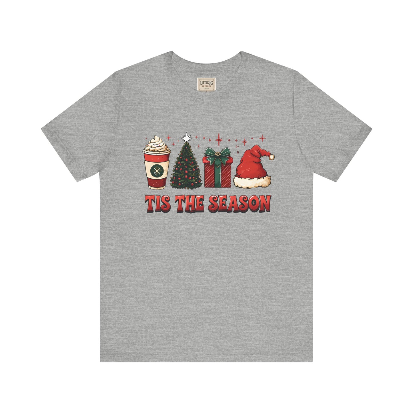 Holiday Cheer Short Sleeve Tee | 'Tis the Season Shirt | Festive Casual Wear | Christmas Gift | Unisex Tee | Seasonal Apparel