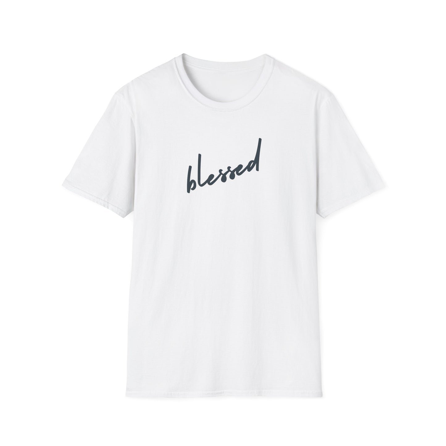 Blessed Unisex Softstyle T-Shirt, Inspirational Tee, Faith-Based Apparel, Positive Vibes Shirt, Gift for Friends, Everyday Wear
