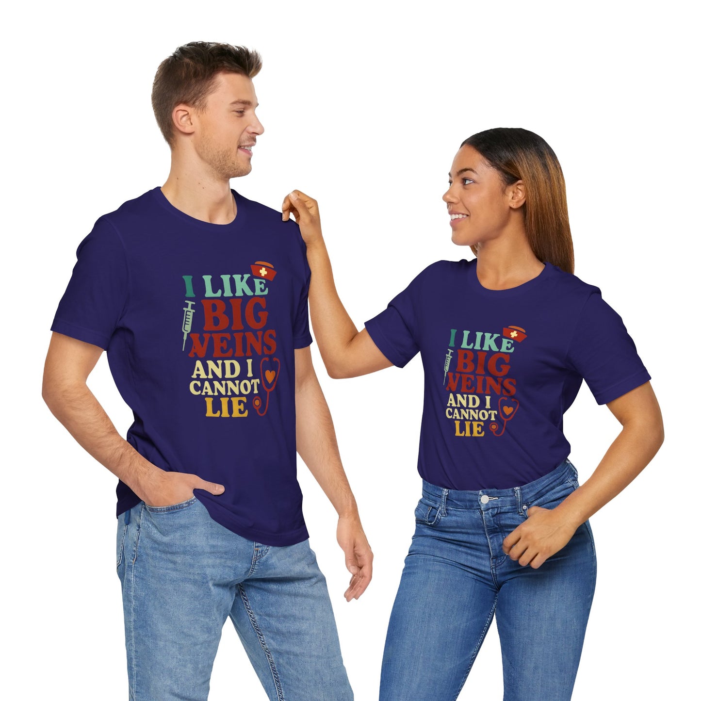 Humorous Medical Tee: I Like Big Veins and I Cannot Lie, Fun Gift for Healthcare Workers, Medical Humor Shirt, Perfect for Birthdays, [...]