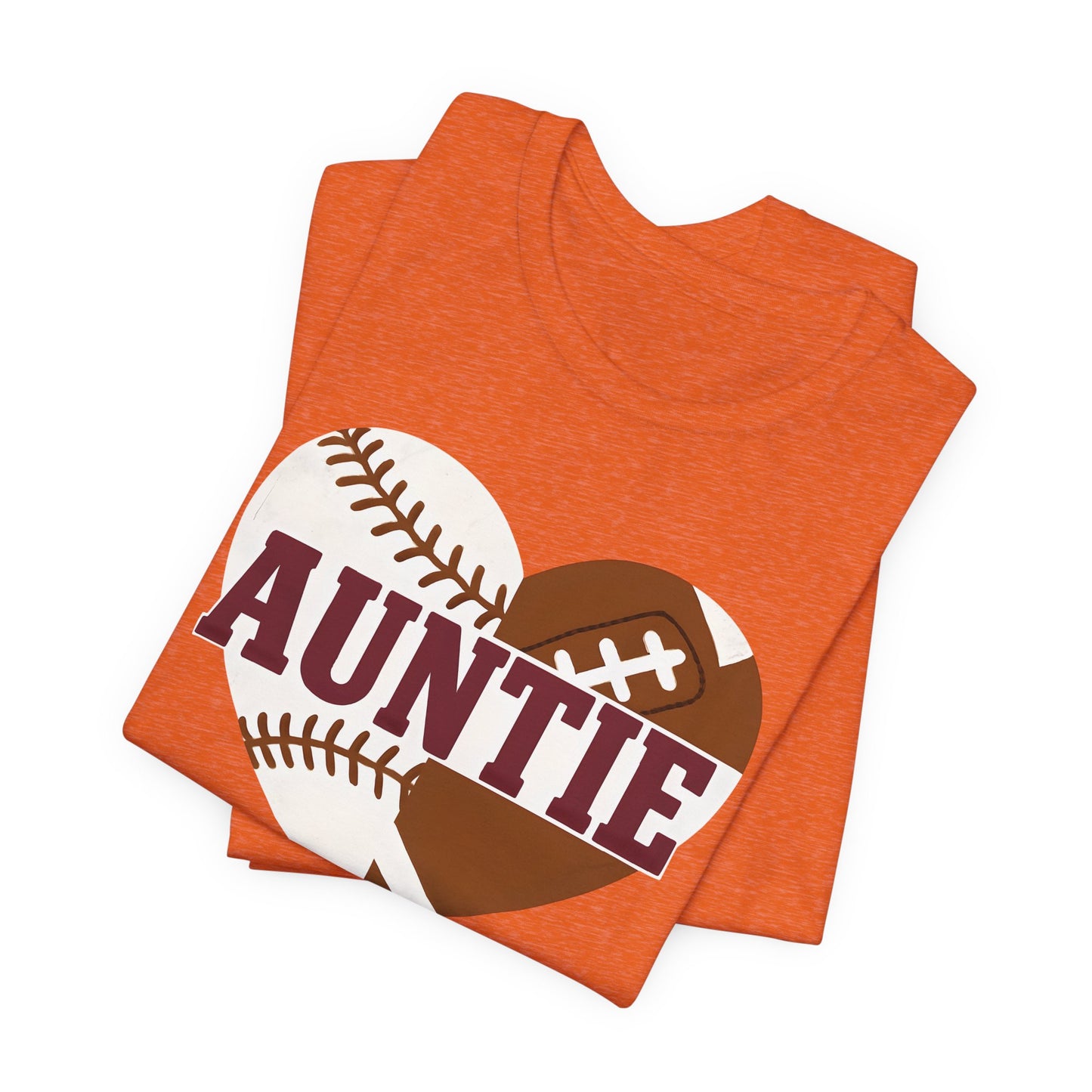 Sporty Auntie Baseball and Football Unisex Tee