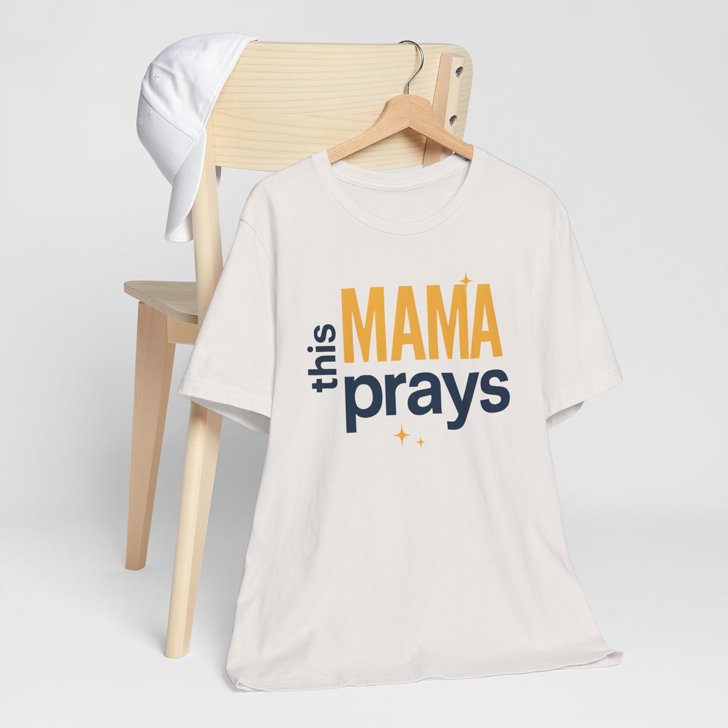 This Mama Prays Tee | Unisex Jersey Short Sleeve T-Shirt, Faith Gift, Mom Life Shirt, Inspirational Apparel, Christian Merchandise