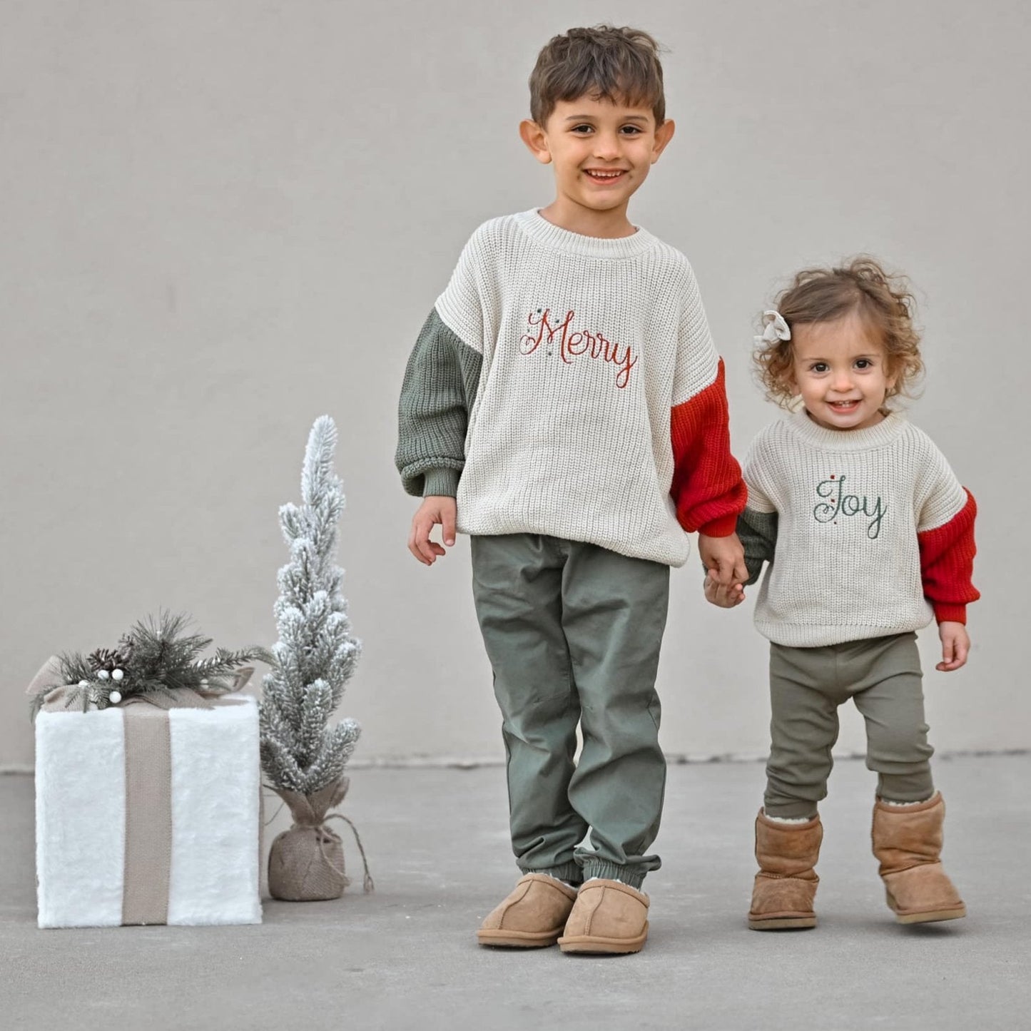 Ribbed Bamboo Leggings - Dark Green Christmas Coordinating