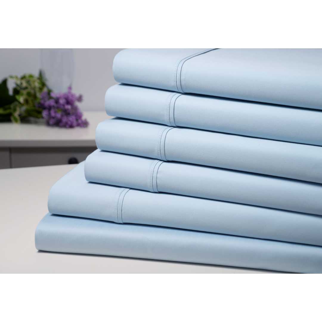 Kathy Ireland 1500 Thread Count Bamboo Cotton 6 pc Sheet Set