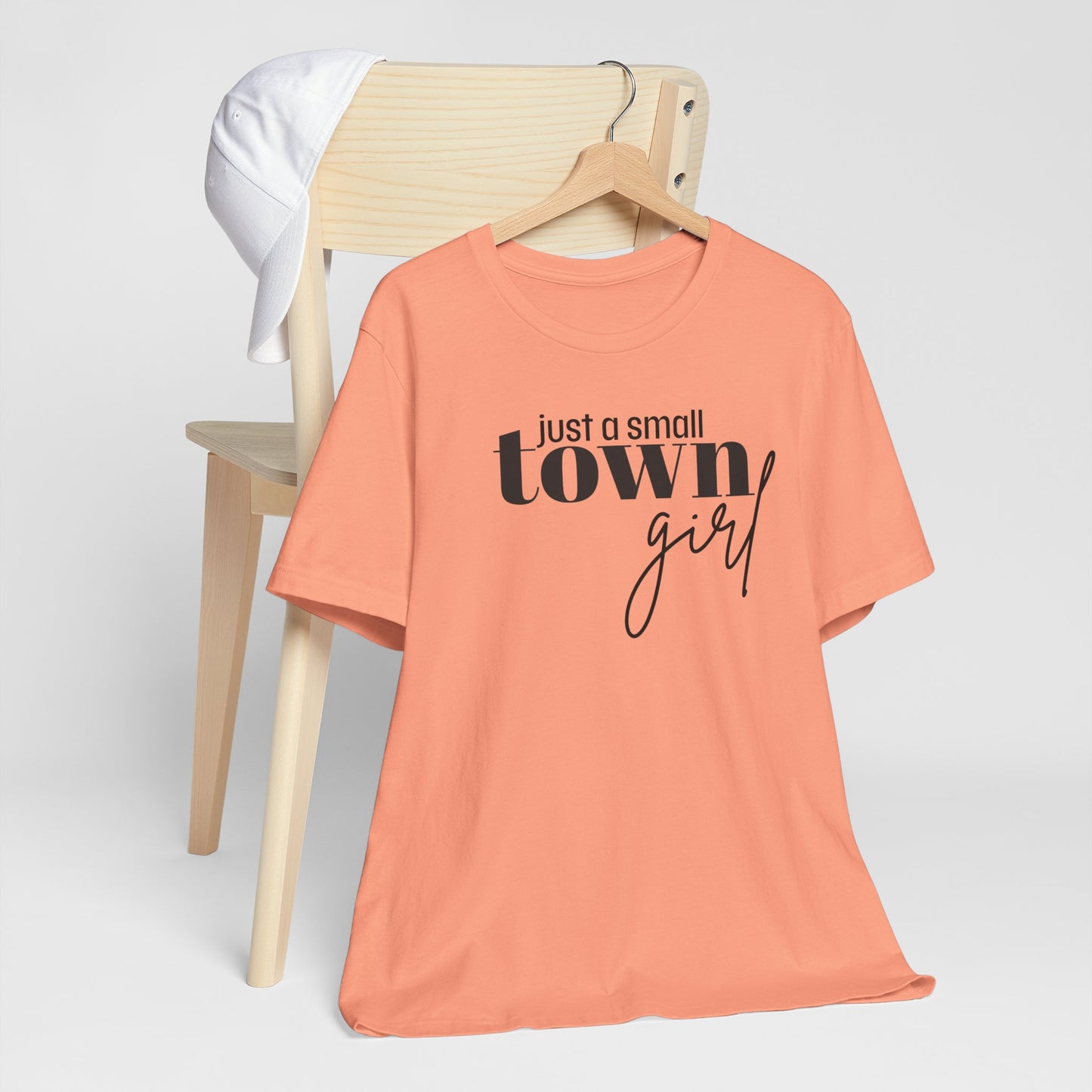 Just a Small Town Girl Tee, Cozy Cotton Shirt Gift, Casual Summer Apparel, Perfect for Birthdays, Country Music Lover Top