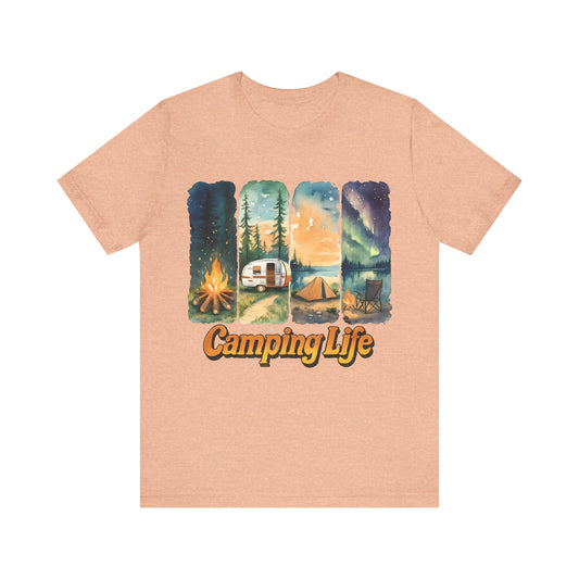 Camping Life Unisex Tee | Outdoor Adventure Shirt, Nature Lover Gift, Camping Apparel, Travel T-Shirt, Weekend Getaway Outfit