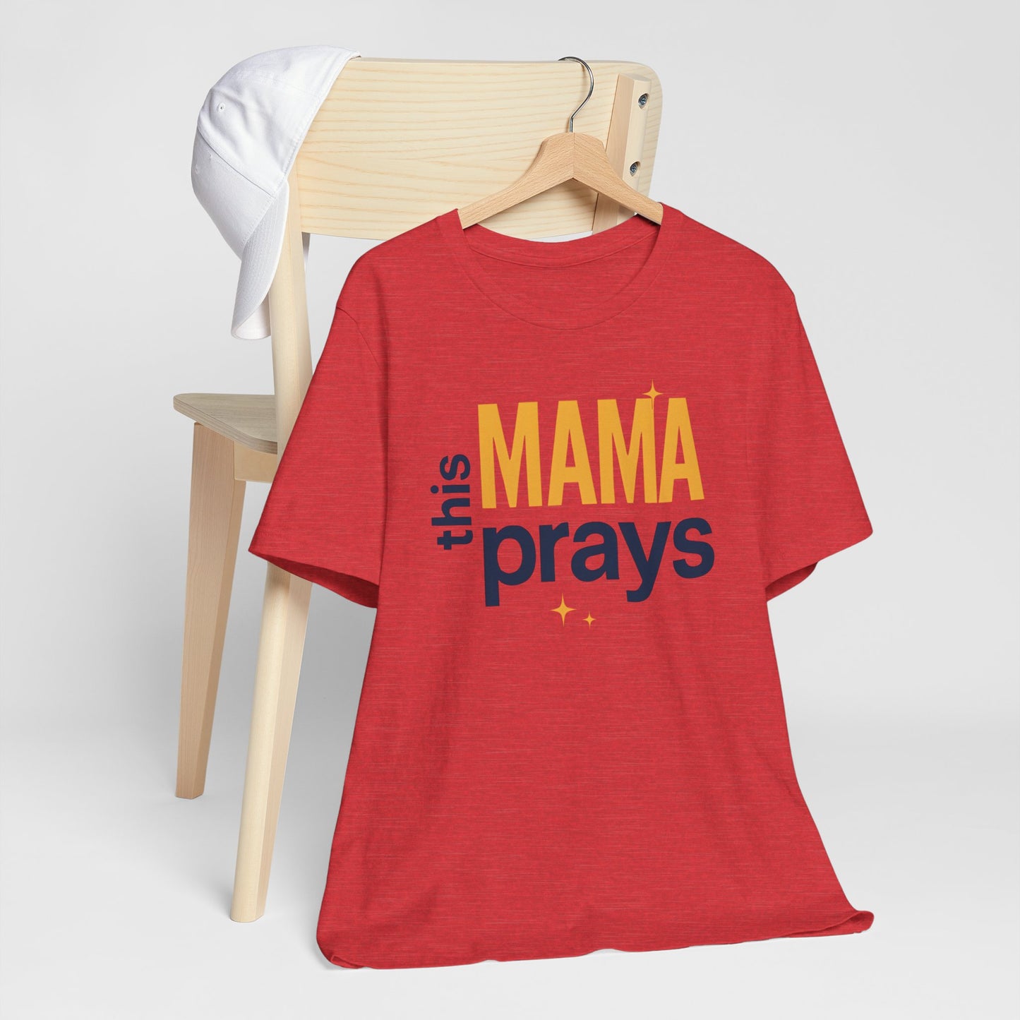 This Mama Prays Tee | Unisex Jersey Short Sleeve T-Shirt, Faith Gift, Mom Life Shirt, Inspirational Apparel, Christian Merchandise