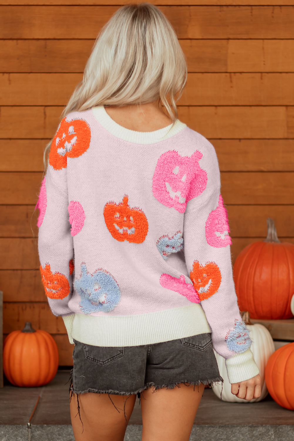 Halloween Pumpkin Crewneck Sweater