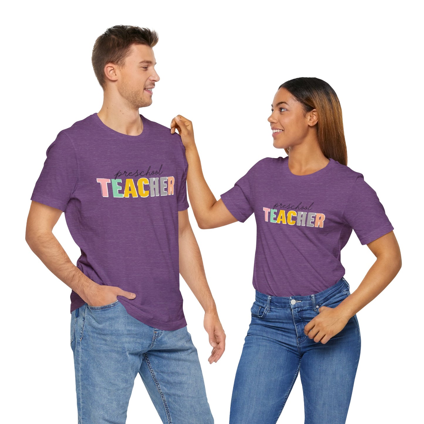 Preschool Teacher Tee, Cute Teacher Shirt, Gift for Educators, Teacher Appreciation, Back to School, Unisex T-Shirt