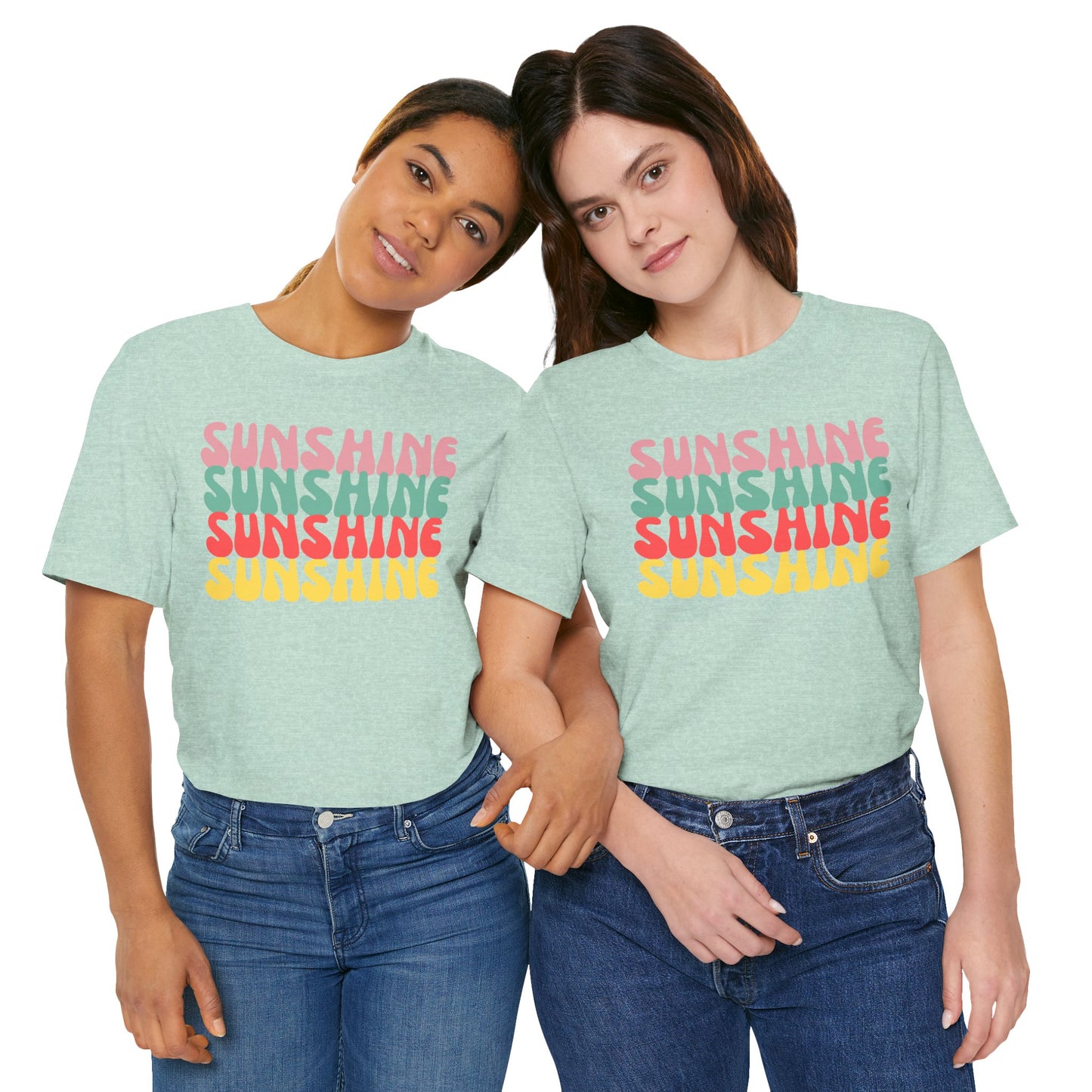 Sunny Vibe Unisex Tee, Summer T-Shirt, Beachwear, Gift for Her, Casual Wear, Fun Graphic Tee