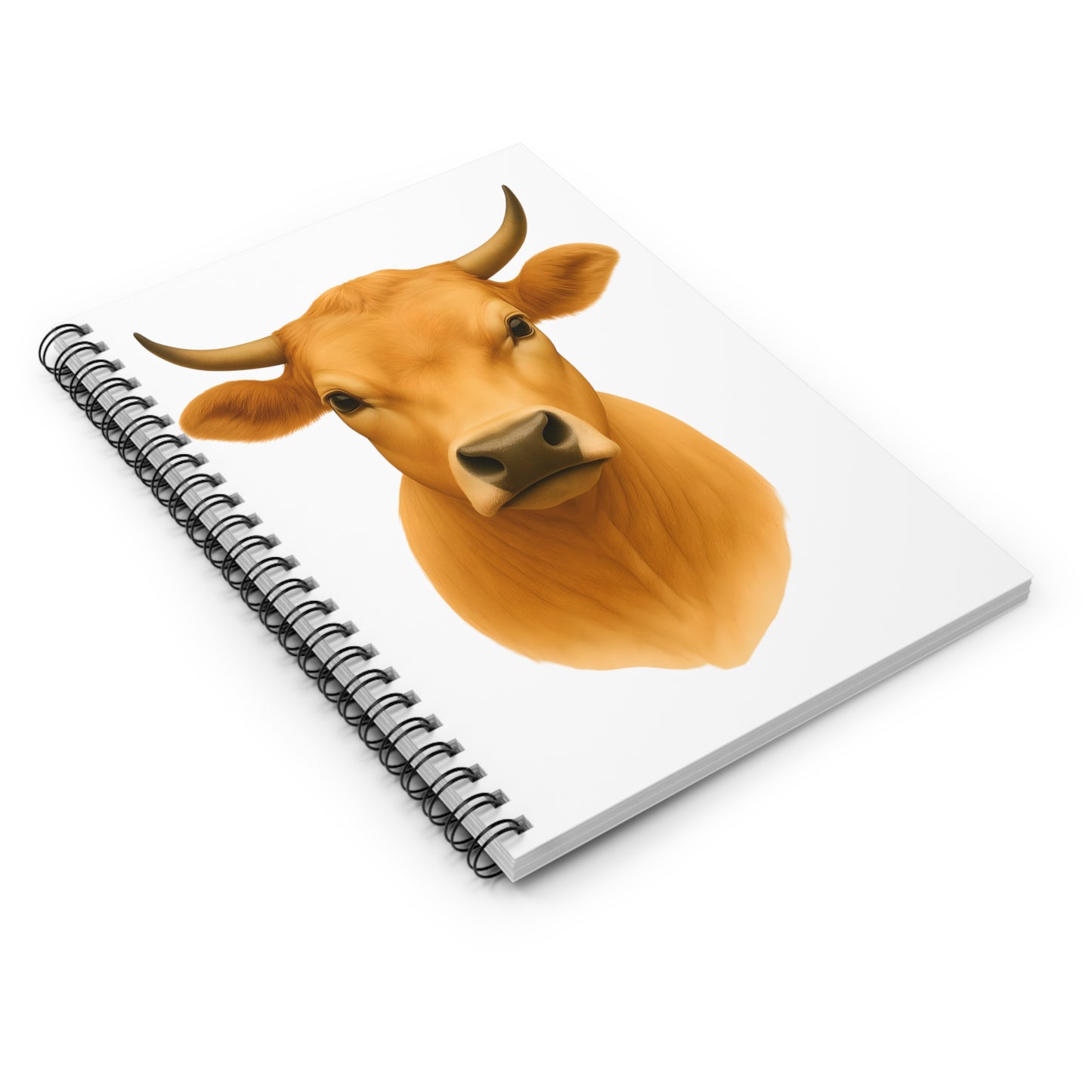 Rustic Cow Spiral Notebook | Farmhouse Aesthetic | Cute Gift for Cow Lovers | Journaling, School, or Planning
