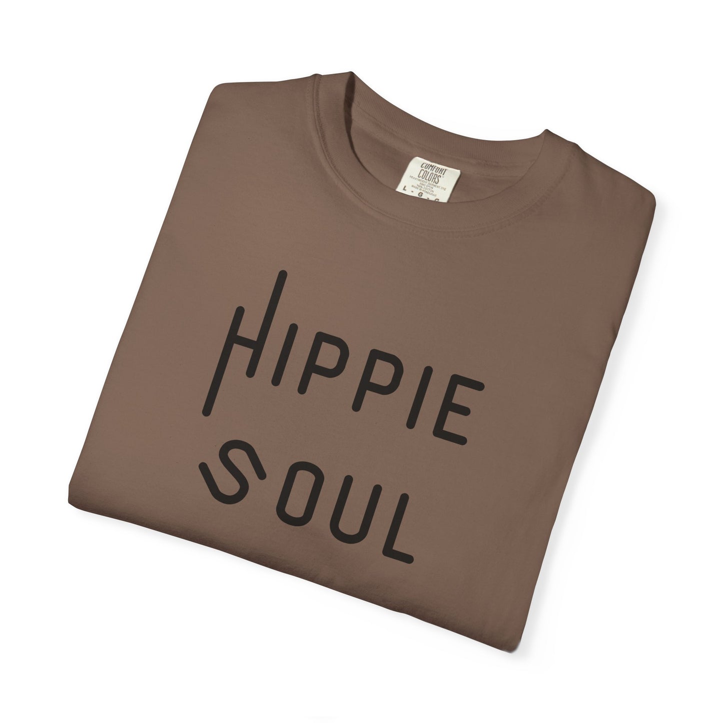 Hippie Soul T-shirt, Unisex Garment-Dyed Tee, Boho Style Shirt, Casual Summer Wear, Gift for Free Spirits, Festival Fashion