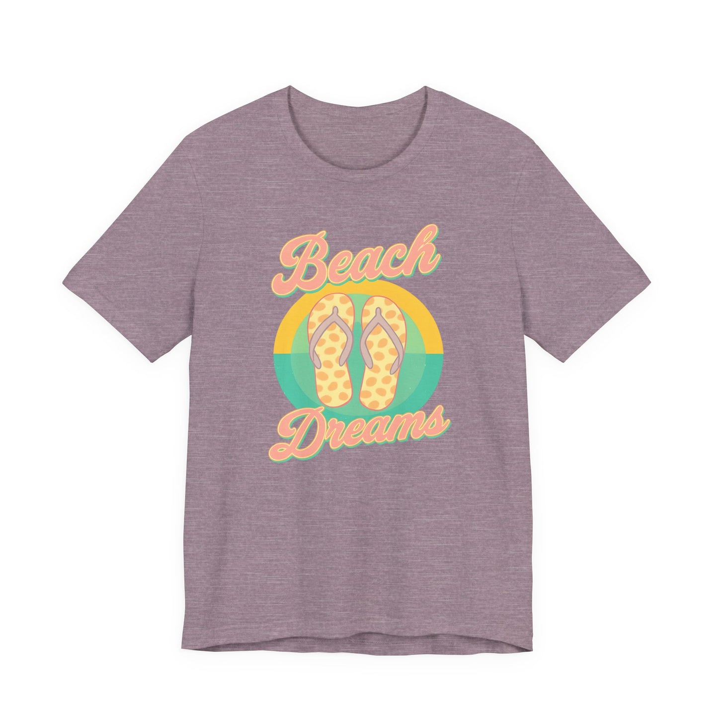 Beach Dreams Unisex Jersey Tee, Flip Flop Summer Shirt, Vacation Outfit, Beach Lover Gift, Casual Summer Wear