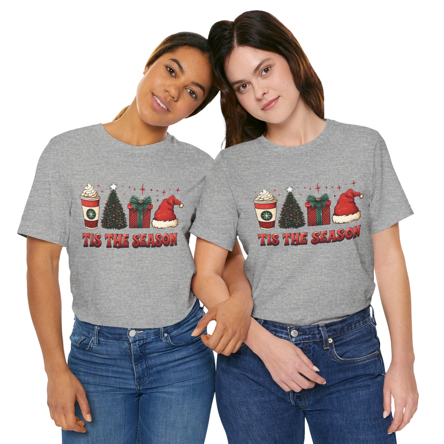 Holiday Cheer Short Sleeve Tee | 'Tis the Season Shirt | Festive Casual Wear | Christmas Gift | Unisex Tee | Seasonal Apparel