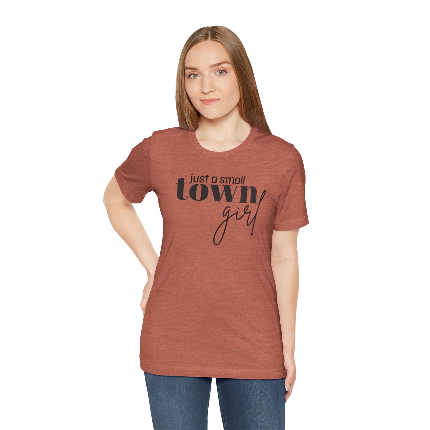 Just a Small Town Girl Tee, Cozy Cotton Shirt Gift, Casual Summer Apparel, Perfect for Birthdays, Country Music Lover Top