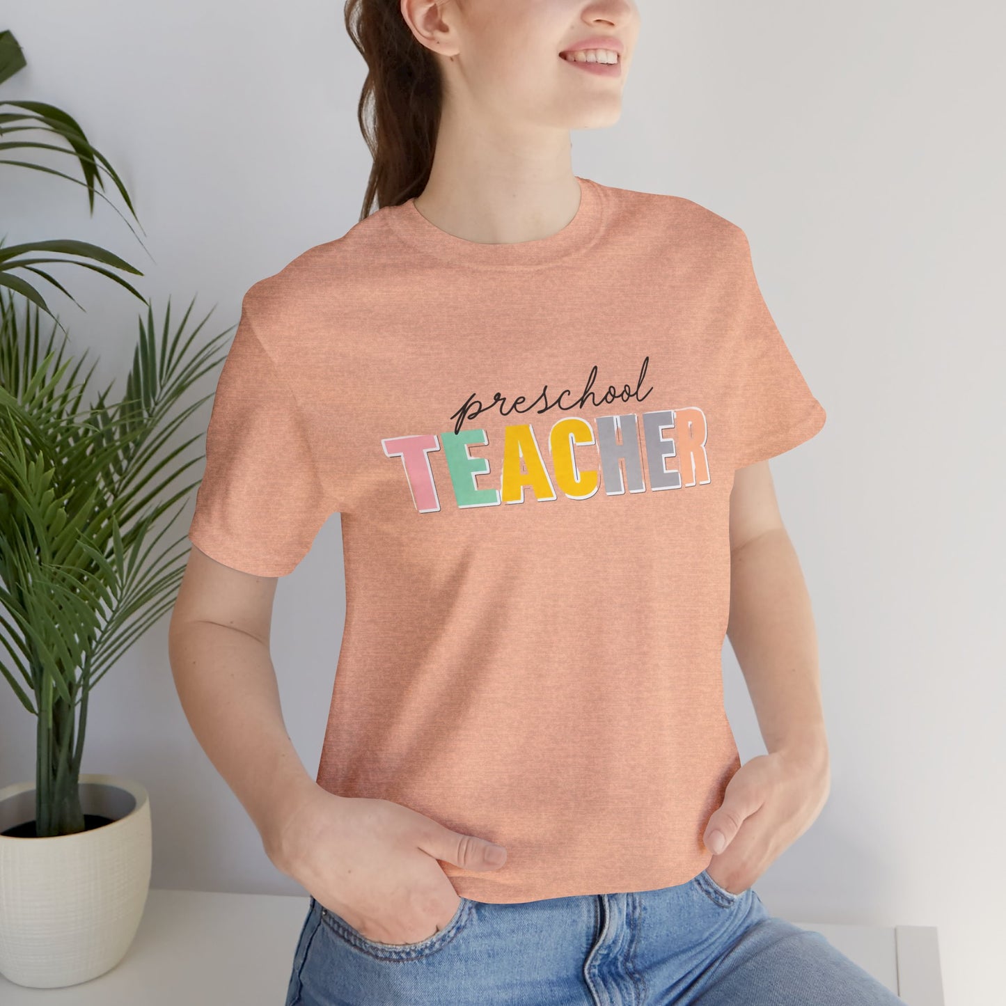 Preschool Teacher Tee, Cute Teacher Shirt, Gift for Educators, Teacher Appreciation, Back to School, Unisex T-Shirt