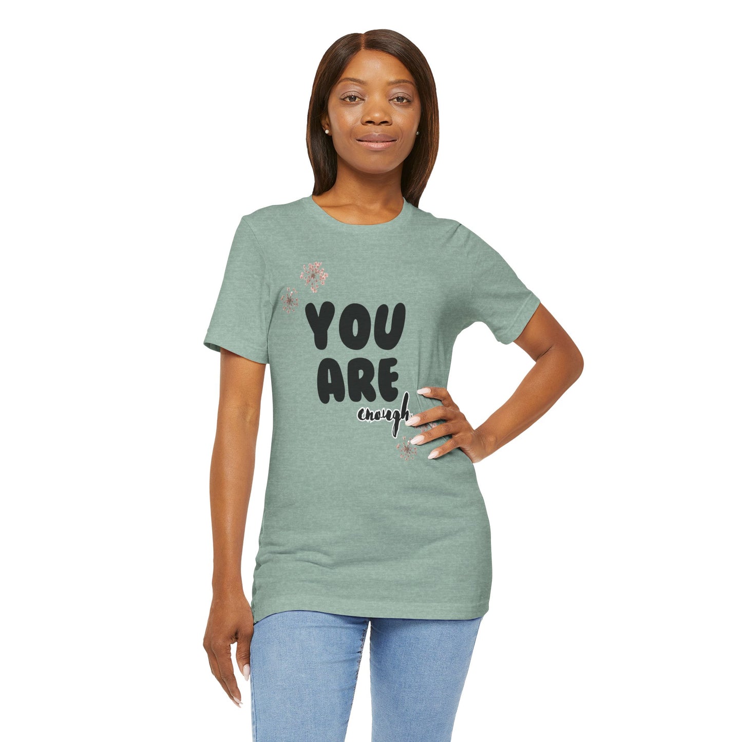 Inspirational Quote Tee - 'You Are Enough' T-Shirt, Unisex Tee for Self-Love, Positive Vibes, Everyday Wear, Gift for Friends, Mental [...]