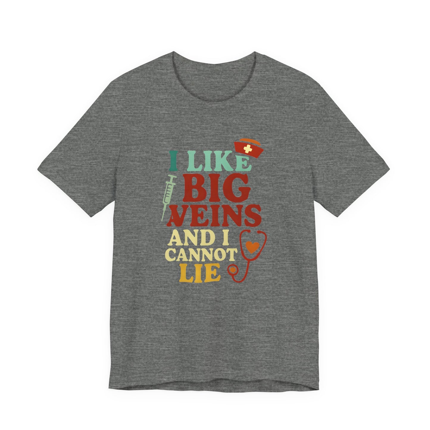 Humorous Medical Tee: I Like Big Veins and I Cannot Lie, Fun Gift for Healthcare Workers, Medical Humor Shirt, Perfect for Birthdays, [...]