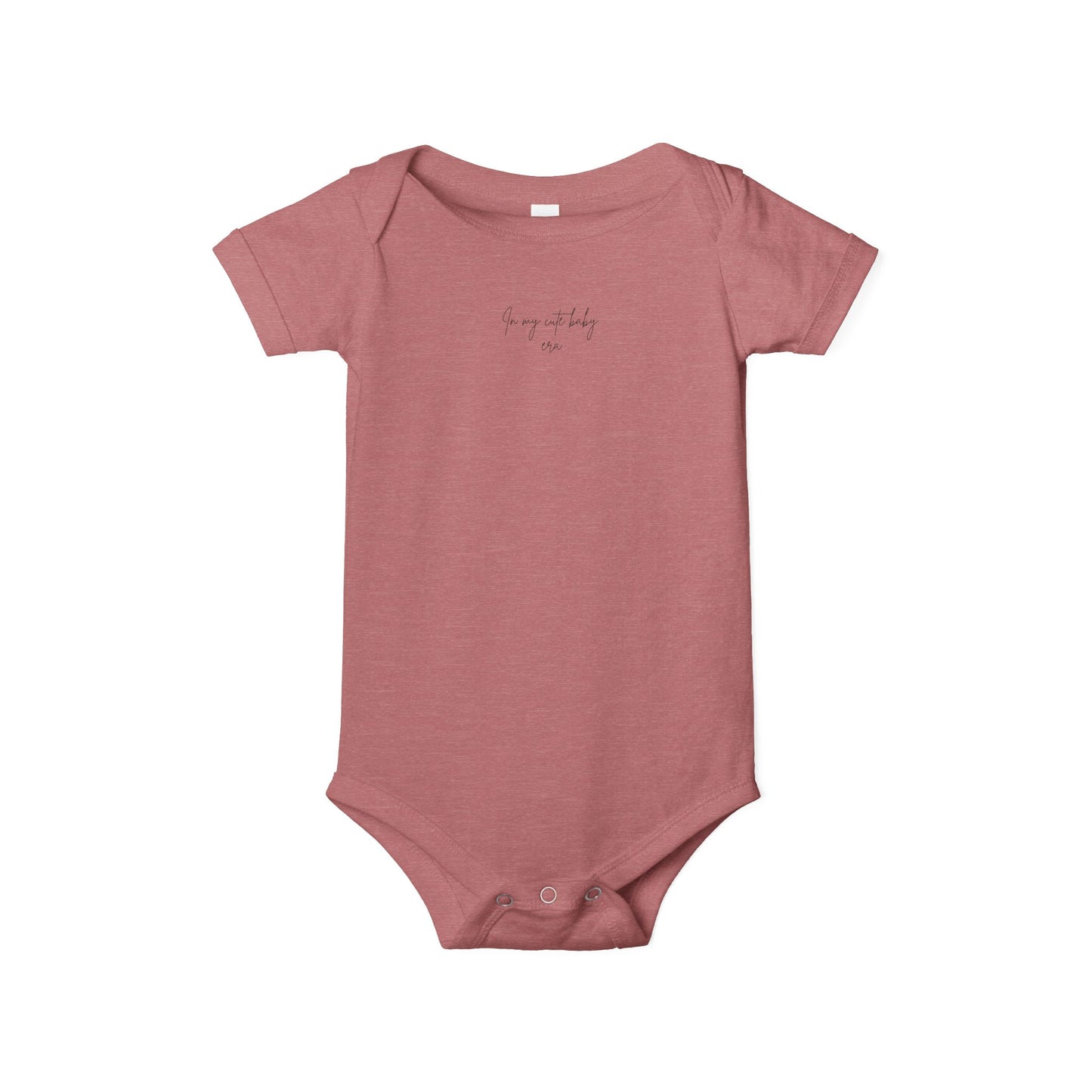Pink Infant Jersey One Piece - " In my cute Baby ere phase" Soft Baby Bodysuit, Cute Newborn Outfit, Baby Shower Gift, Comfortable Everyday Wear, Little One Apparel