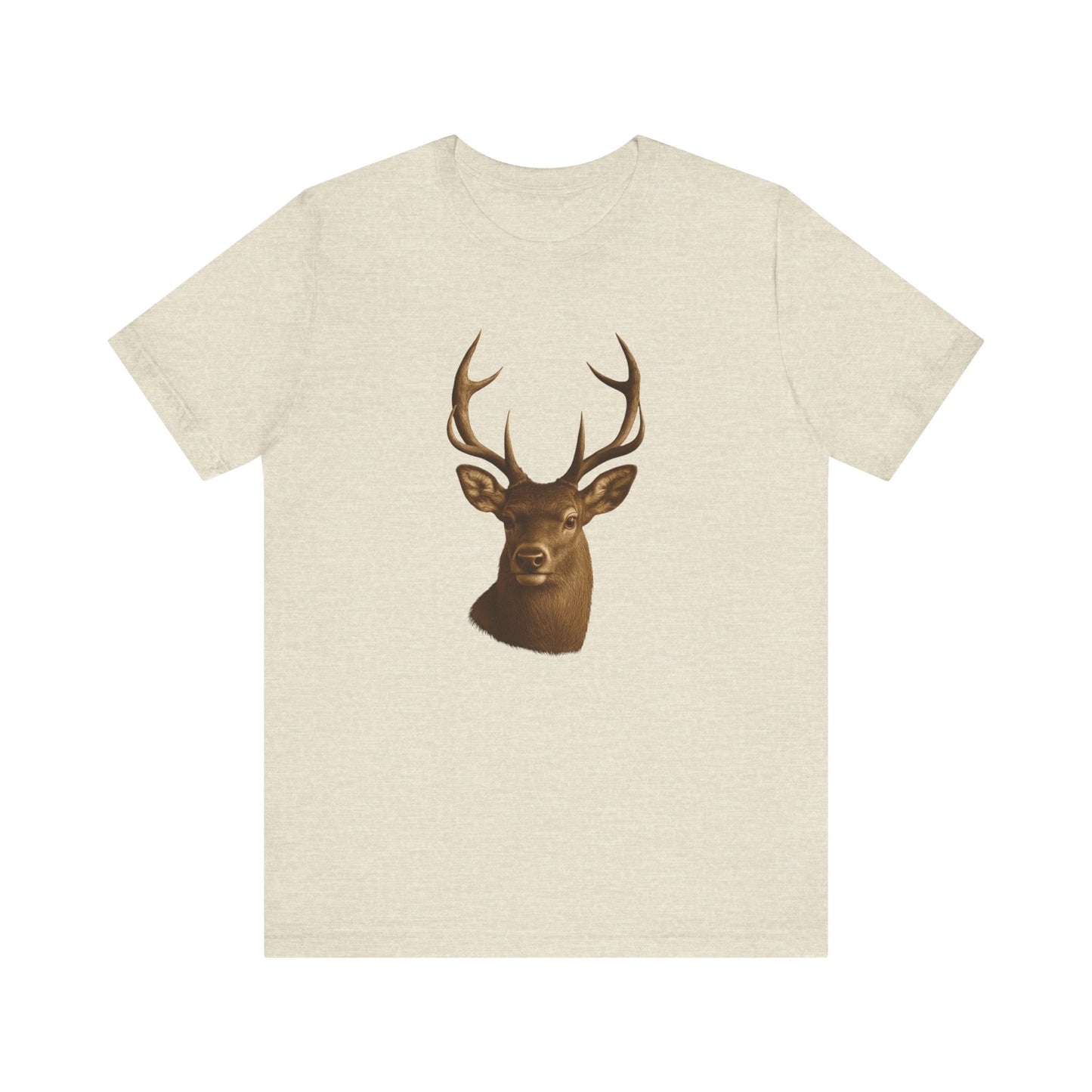 Rustic Deer Graphic Tee, Nature Lover Shirt, Outdoorsy Gift, Casual Wear, Wildlife Enthusiast Tee
