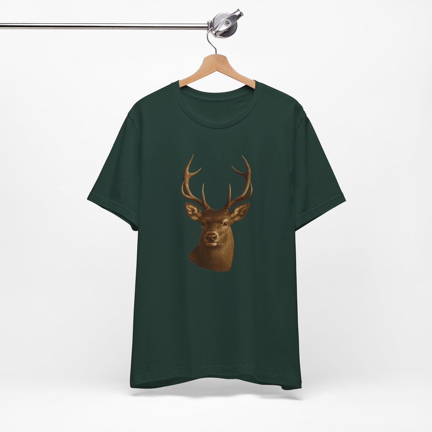 Rustic Deer Graphic Tee, Nature Lover Shirt, Outdoorsy Gift, Casual Wear, Wildlife Enthusiast Tee