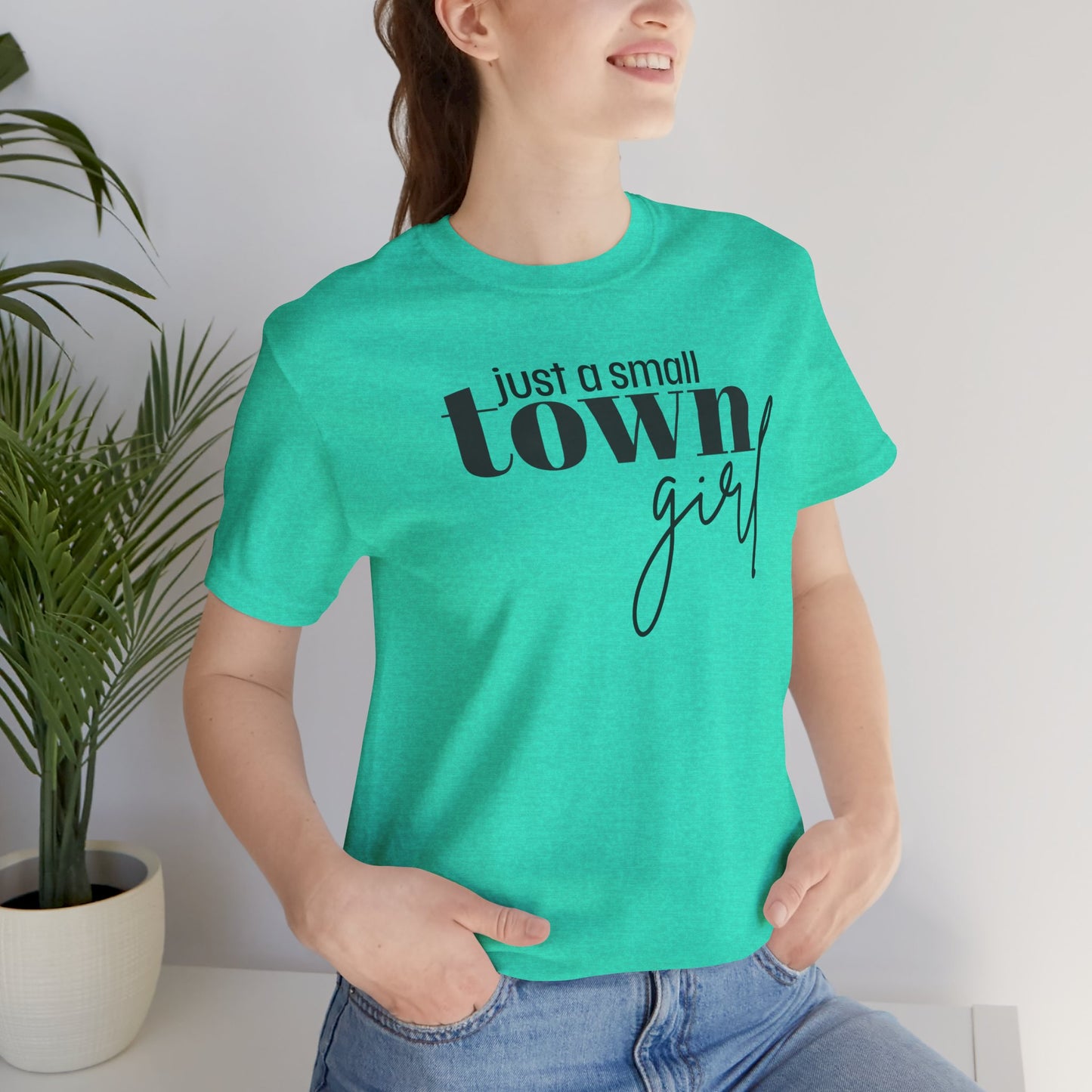 Just a Small Town Girl Tee, Cozy Cotton Shirt Gift, Casual Summer Apparel, Perfect for Birthdays, Country Music Lover Top