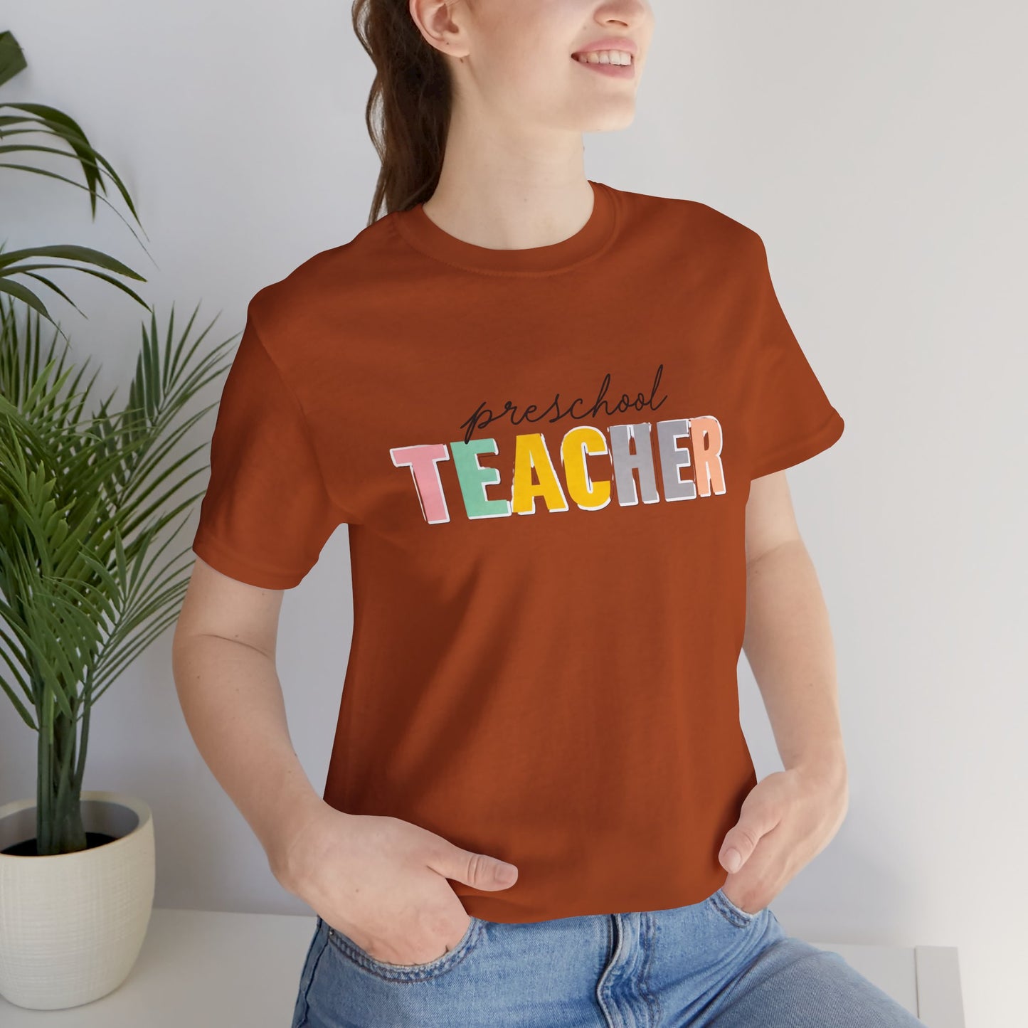 Preschool Teacher Tee, Cute Teacher Shirt, Gift for Educators, Teacher Appreciation, Back to School, Unisex T-Shirt