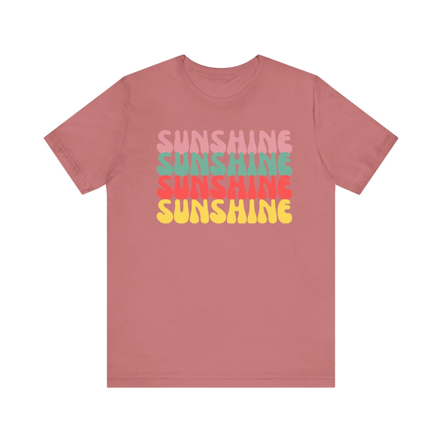 Sunny Vibe Unisex Tee, Summer T-Shirt, Beachwear, Gift for Her, Casual Wear, Fun Graphic Tee