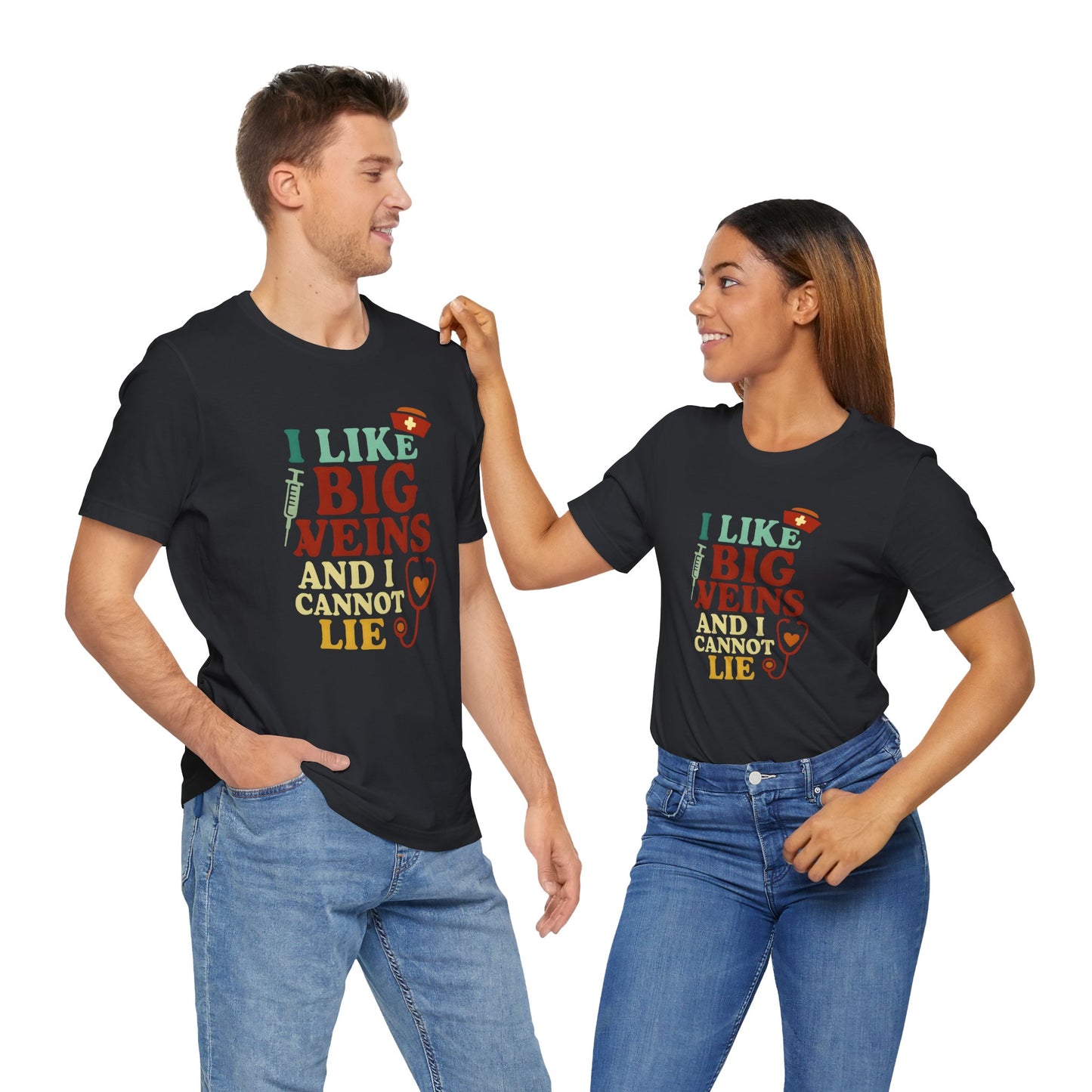 Humorous Medical Tee: I Like Big Veins and I Cannot Lie, Fun Gift for Healthcare Workers, Medical Humor Shirt, Perfect for Birthdays, [...]