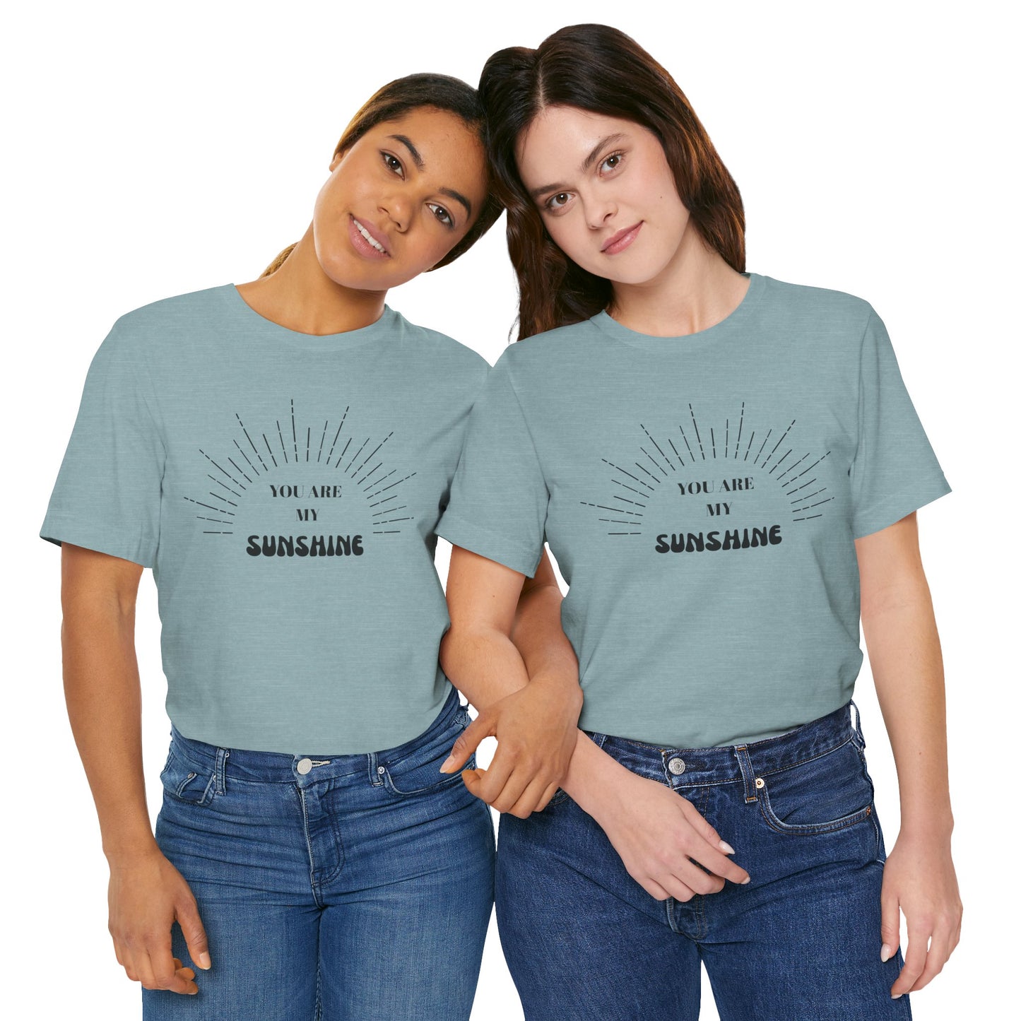 You Are My Sunshine Unisex Tee - Cute Gift, Casual Wear, Summer Style, Family Matching, Positive Message Shirt