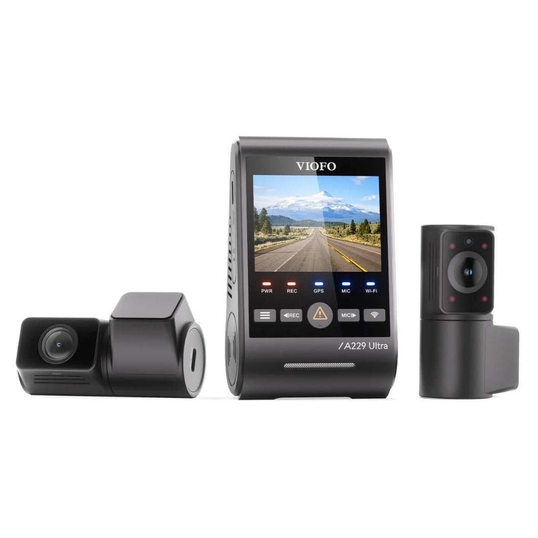 VIOFO A229 Ultra 4K+4K+1080p 3-Channel 30FPS UHD Dash Cam