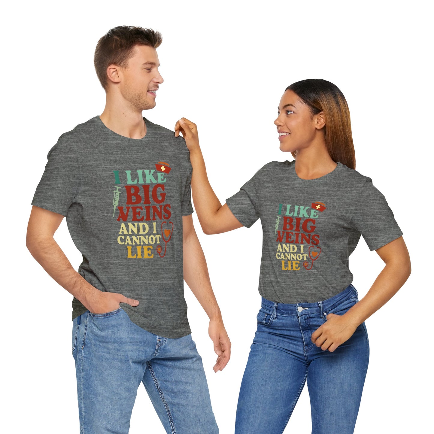 Humorous Medical Tee: I Like Big Veins and I Cannot Lie, Fun Gift for Healthcare Workers, Medical Humor Shirt, Perfect for Birthdays, [...]
