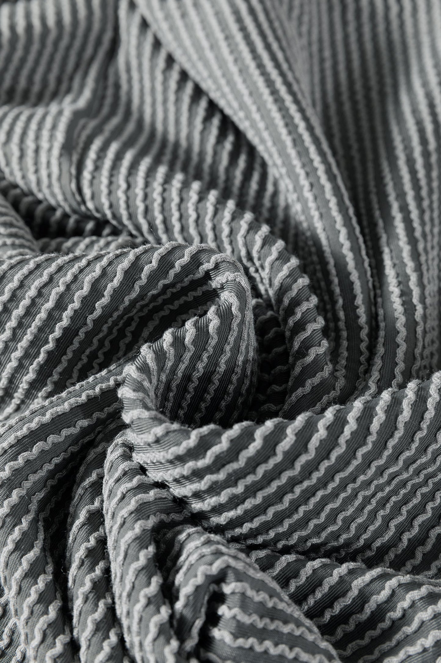 Corded Knit Mock Neck Tee and Pant Set