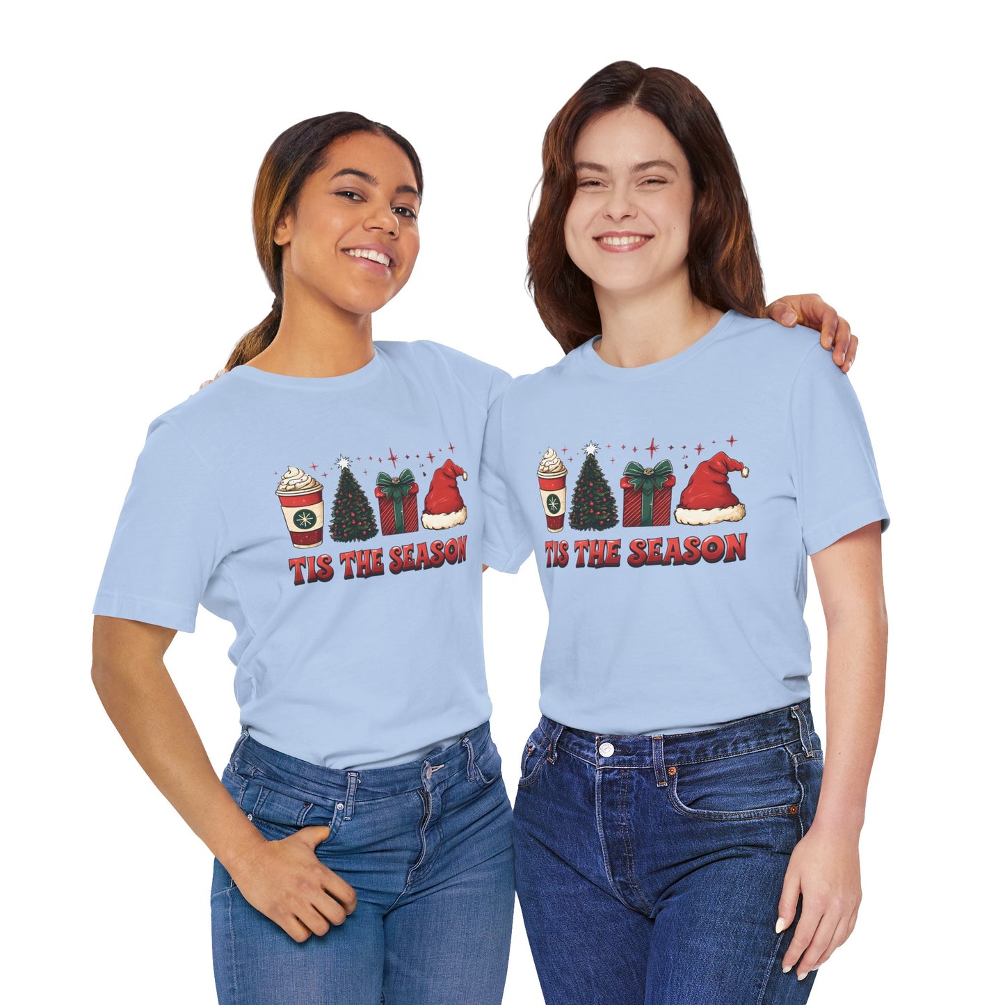 Holiday Cheer Short Sleeve Tee | 'Tis the Season Shirt | Festive Casual Wear | Christmas Gift | Unisex Tee | Seasonal Apparel