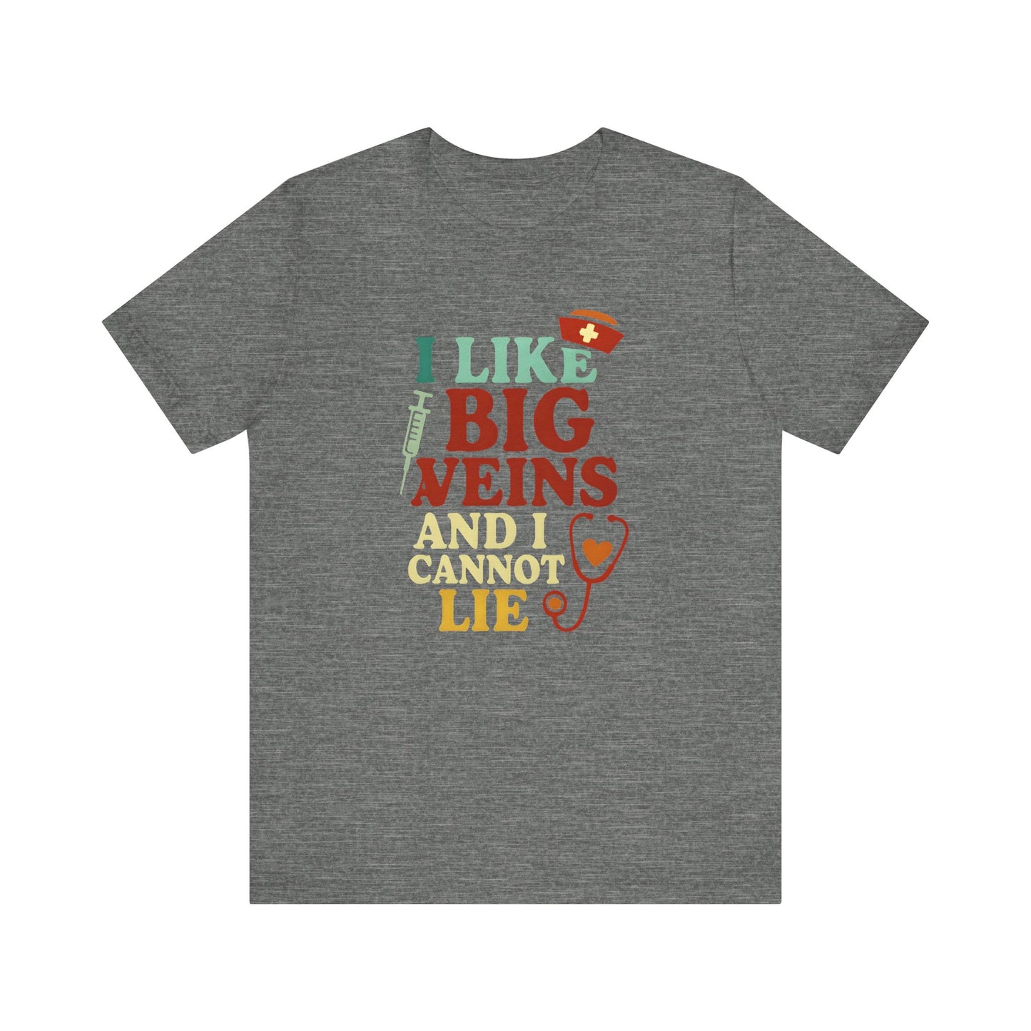 Humorous Medical Tee: I Like Big Veins and I Cannot Lie, Fun Gift for Healthcare Workers, Medical Humor Shirt, Perfect for Birthdays, [...]