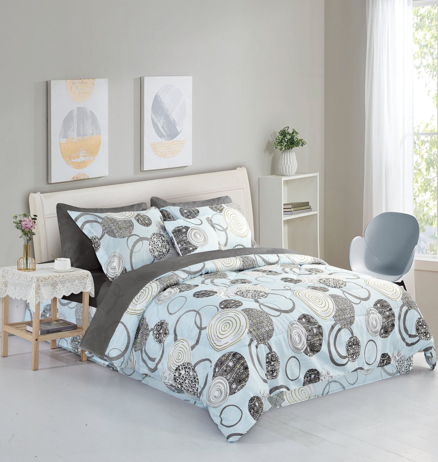 Bibb Home 8 Piece Comforter Set