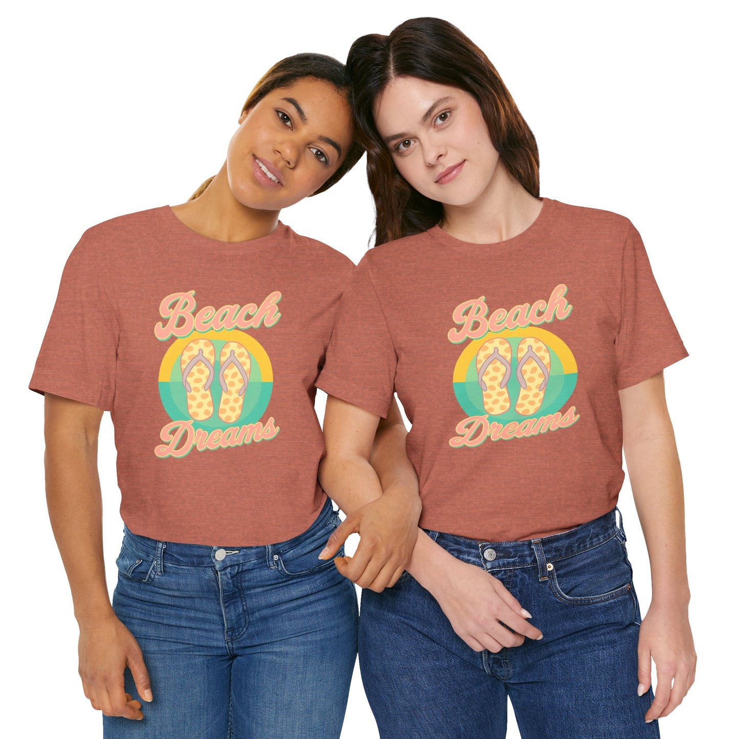 Beach Dreams Unisex Jersey Tee, Flip Flop Summer Shirt, Vacation Outfit, Beach Lover Gift, Casual Summer Wear