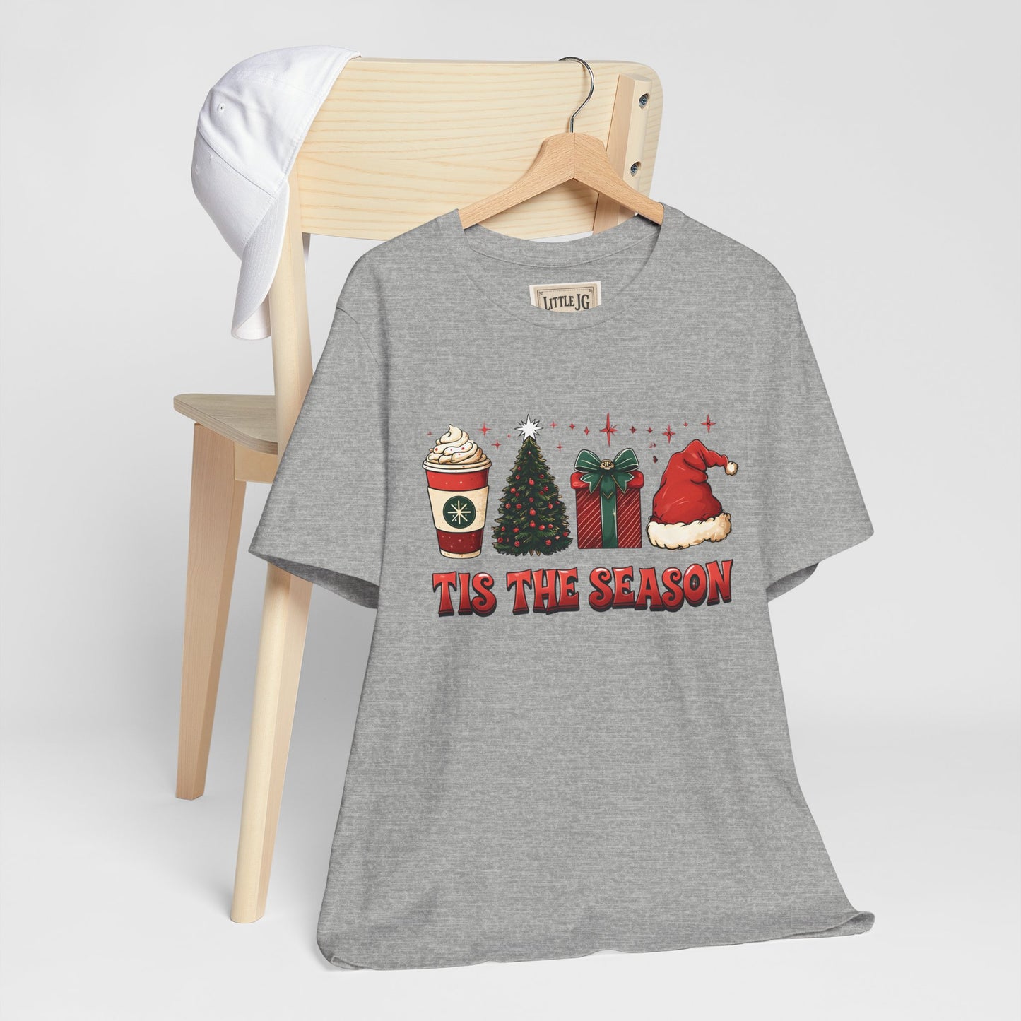 Holiday Cheer Short Sleeve Tee | 'Tis the Season Shirt | Festive Casual Wear | Christmas Gift | Unisex Tee | Seasonal Apparel