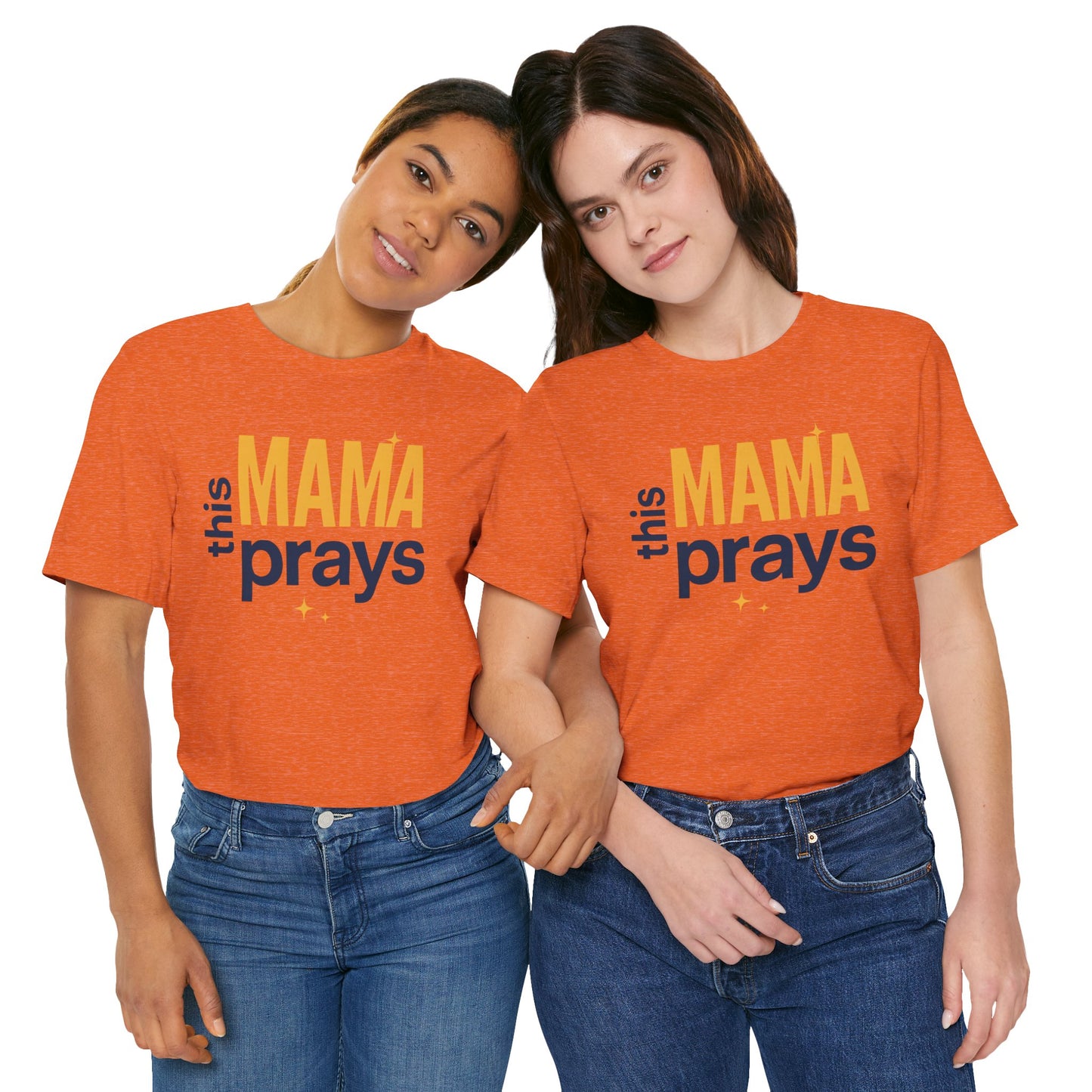 This Mama Prays Tee | Unisex Jersey Short Sleeve T-Shirt, Faith Gift, Mom Life Shirt, Inspirational Apparel, Christian Merchandise